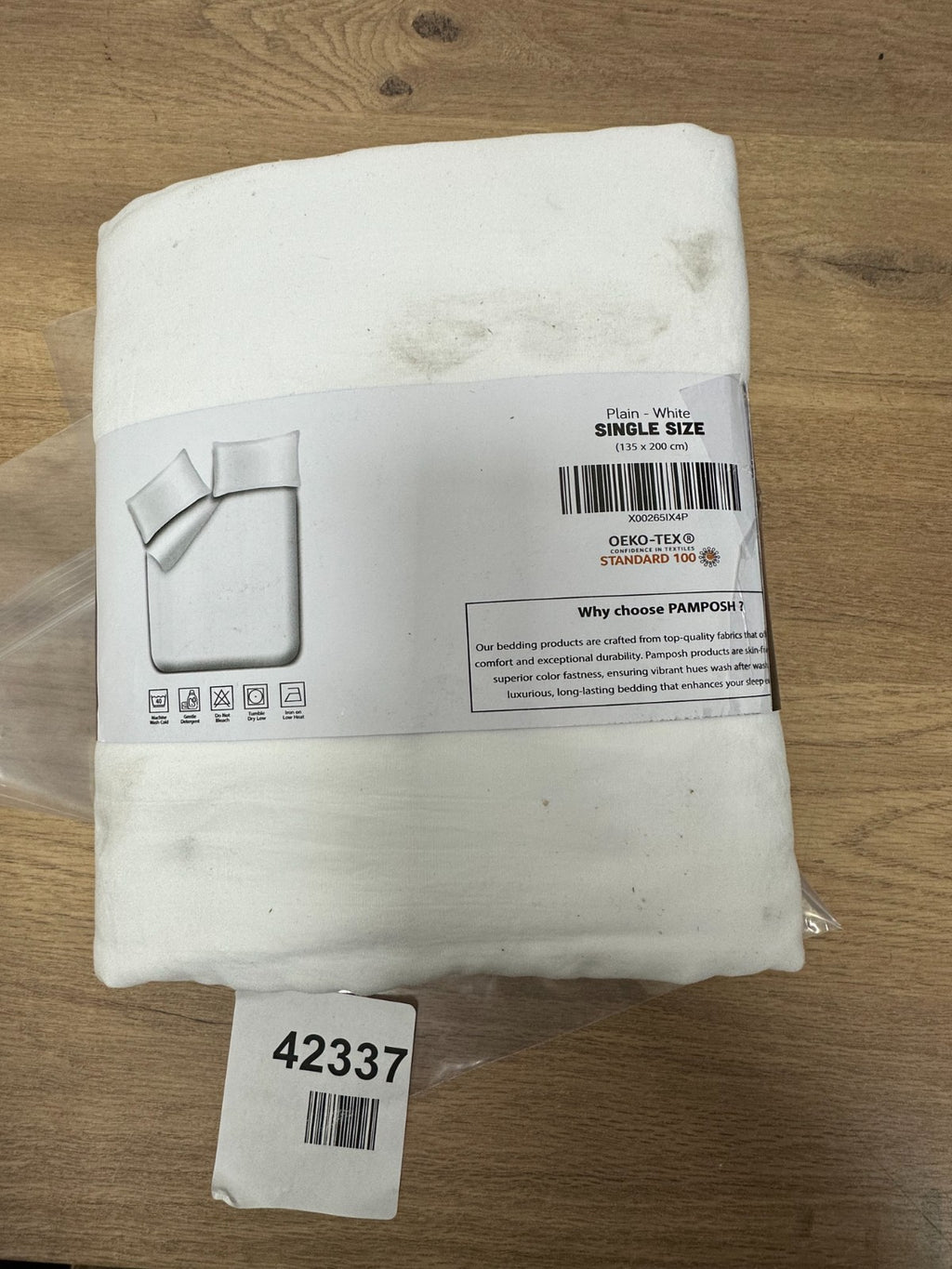 Pamposh luxury bedding essentials single 135x200 cm