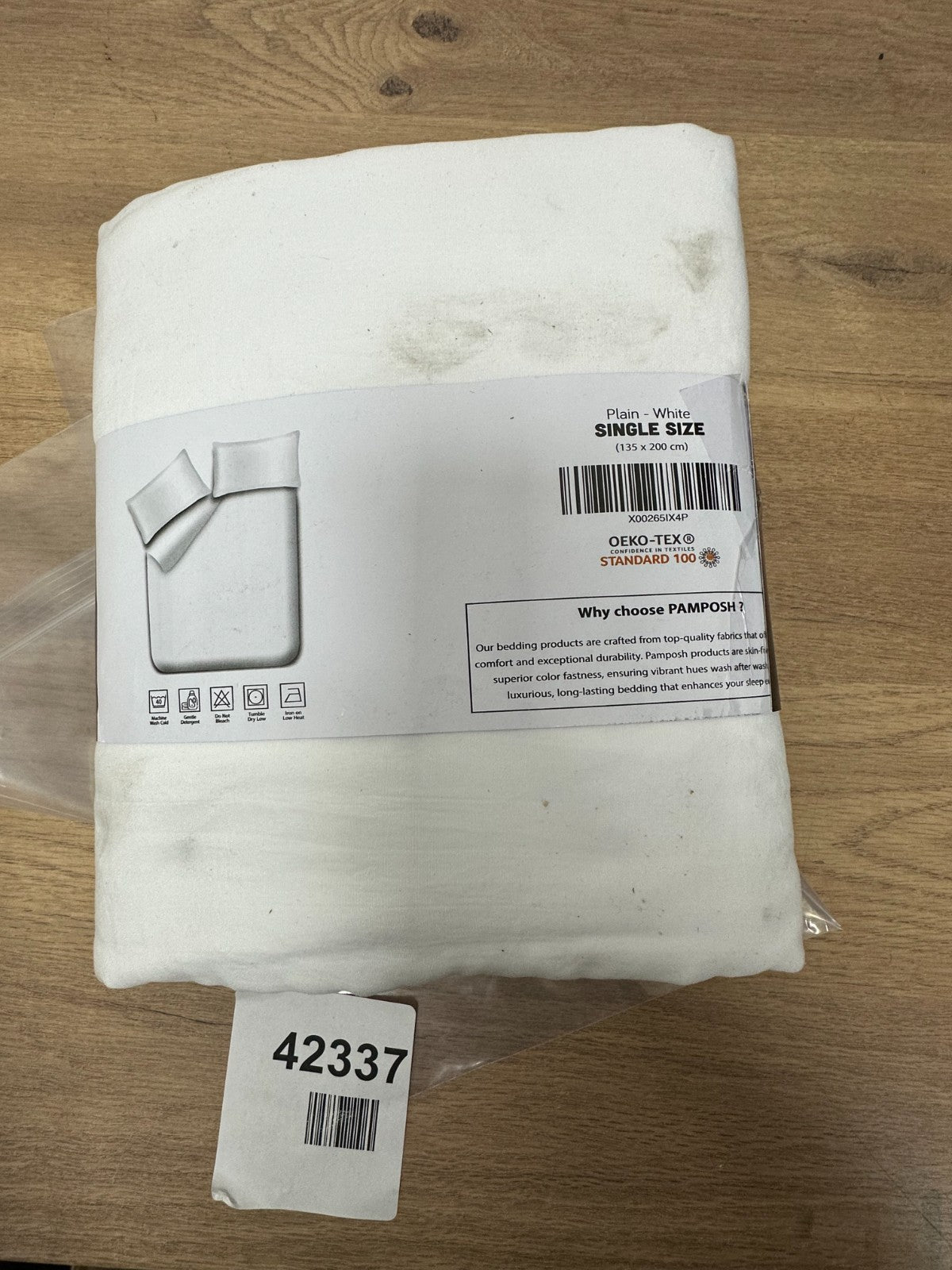 Pamposh luxury bedding essentials single 135x200 cm