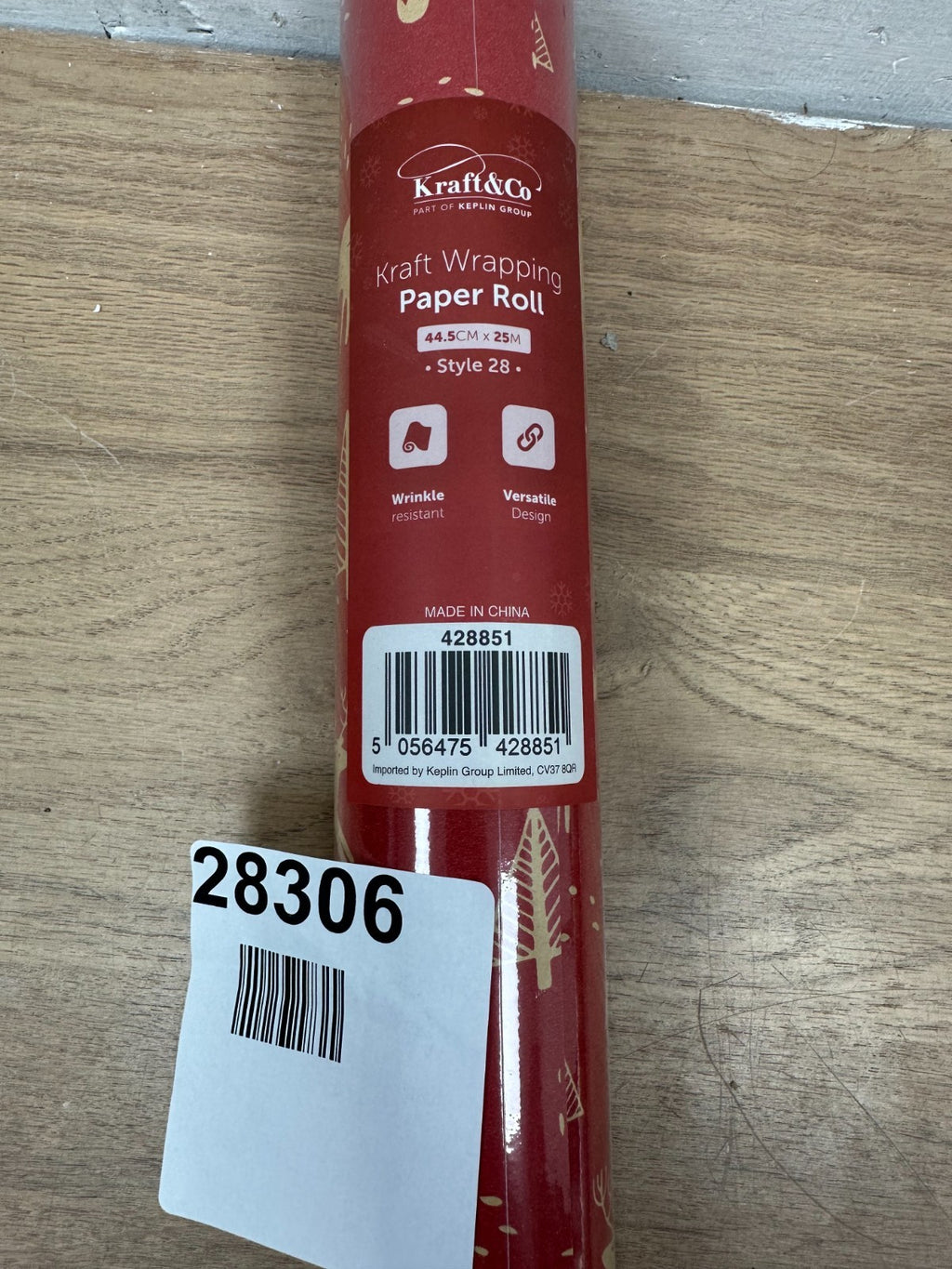 Wrapping Paper Rolls, Quality Festive Designed Kraft Paper