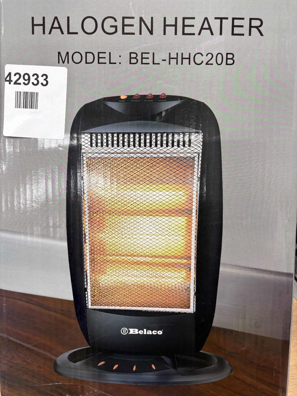 Belaco Halogen electric Heater portable heater BEL-HHC20B