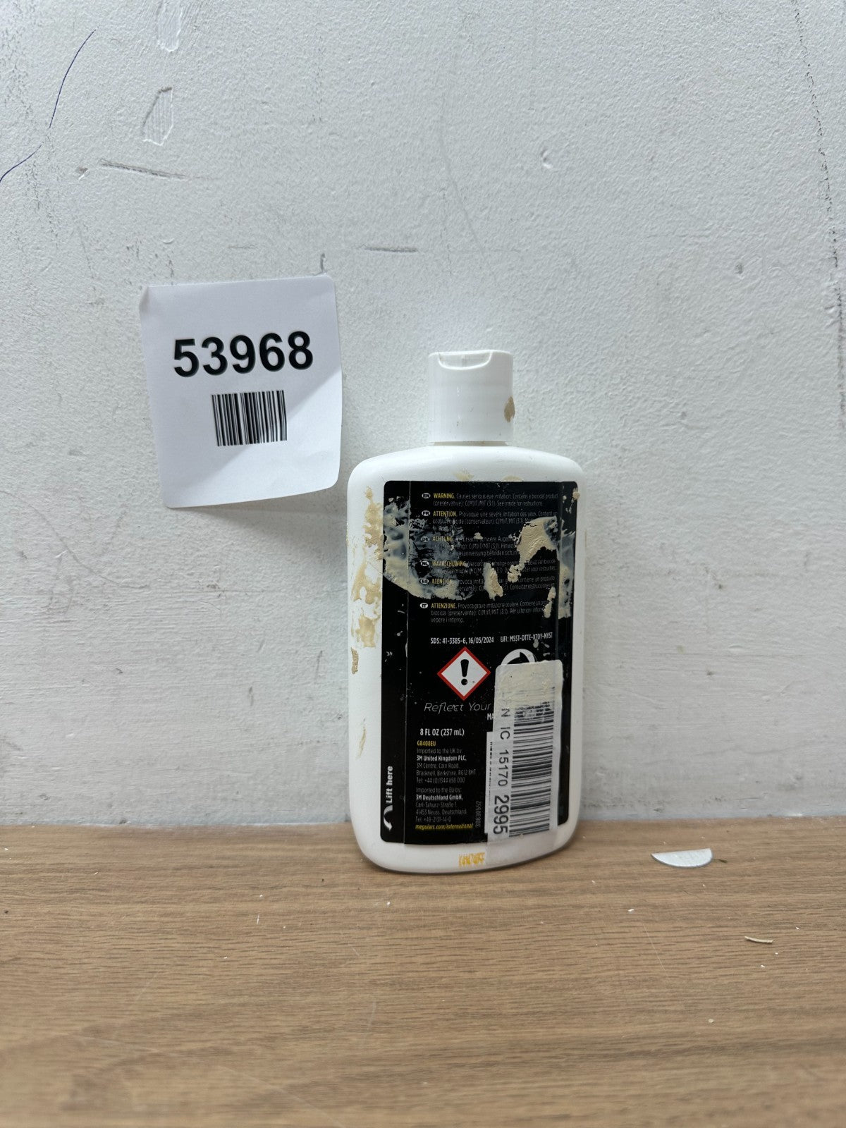 Meguiars Perfect Clarity Glass Polishing Compound G8408EU, 8 oz (236 ml)