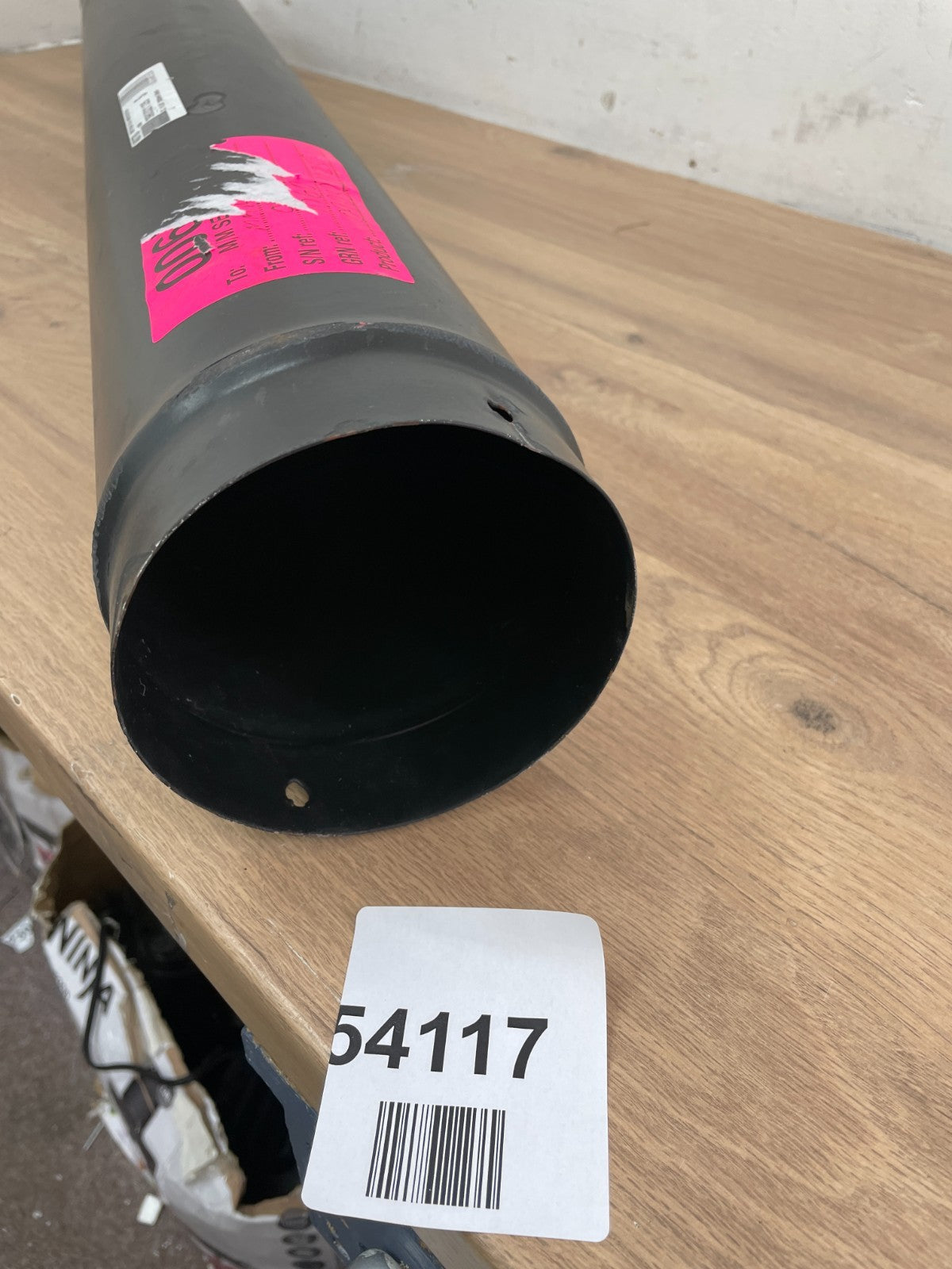 5 Inch x 1000mm Matt Black Flue Pipe — Used (photo 2)