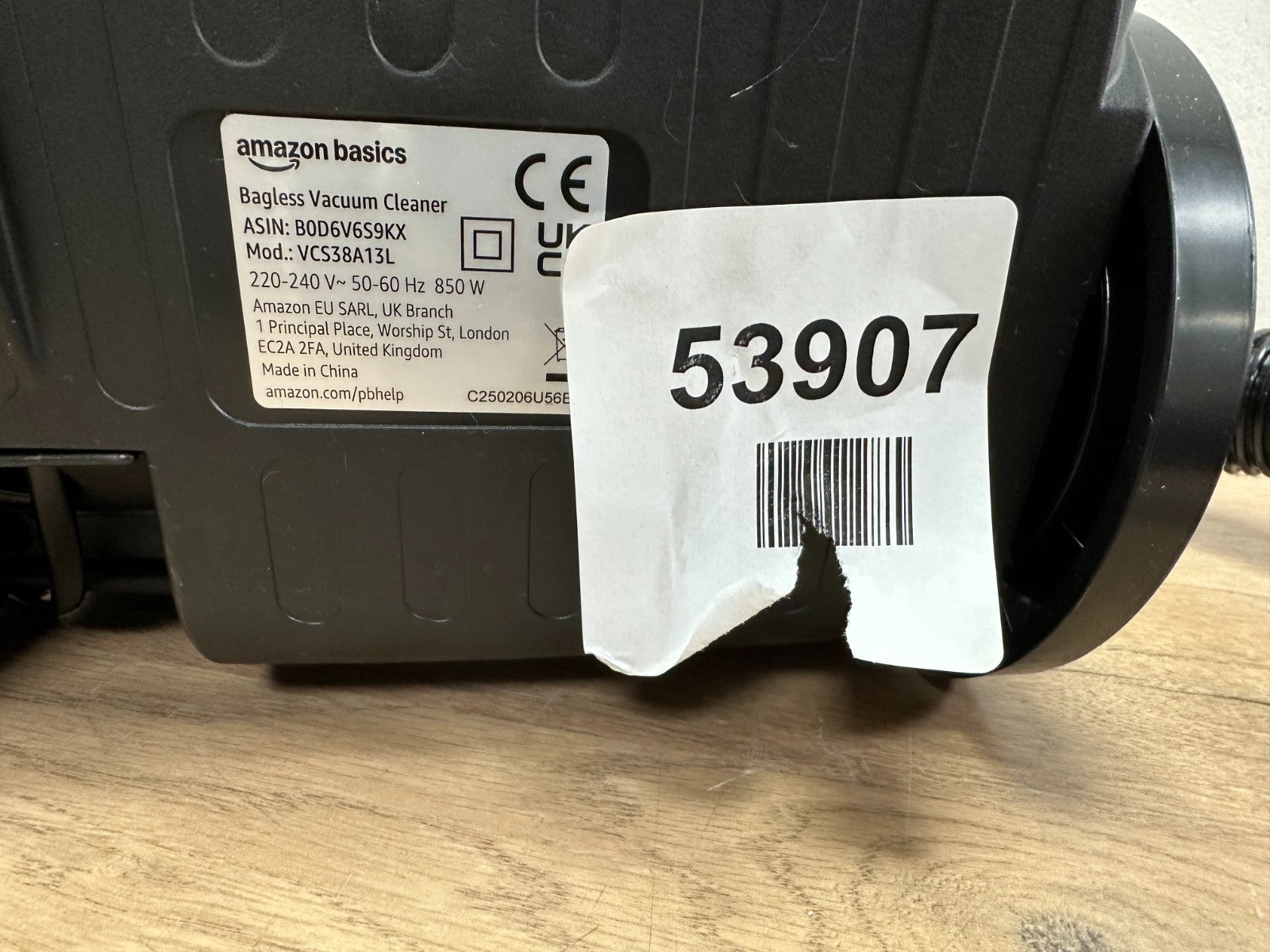 Amazon Basics Cylinder Vacuum Cleaner Bagless 1.7L Compact Lightweight with Trip