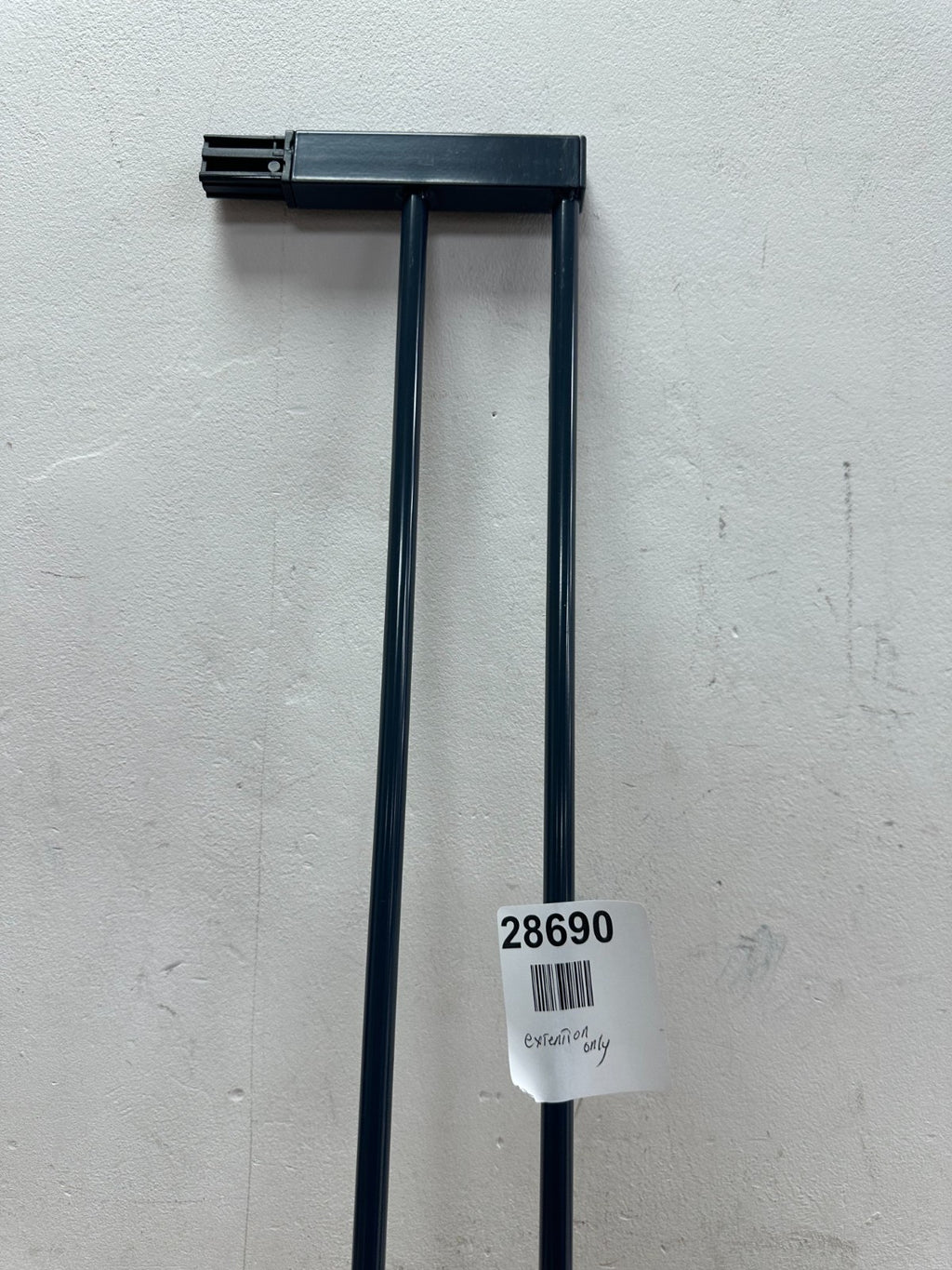 hauck 21 cm Safety Gate Extension, Black - with Connectors for Pressure Fit Door