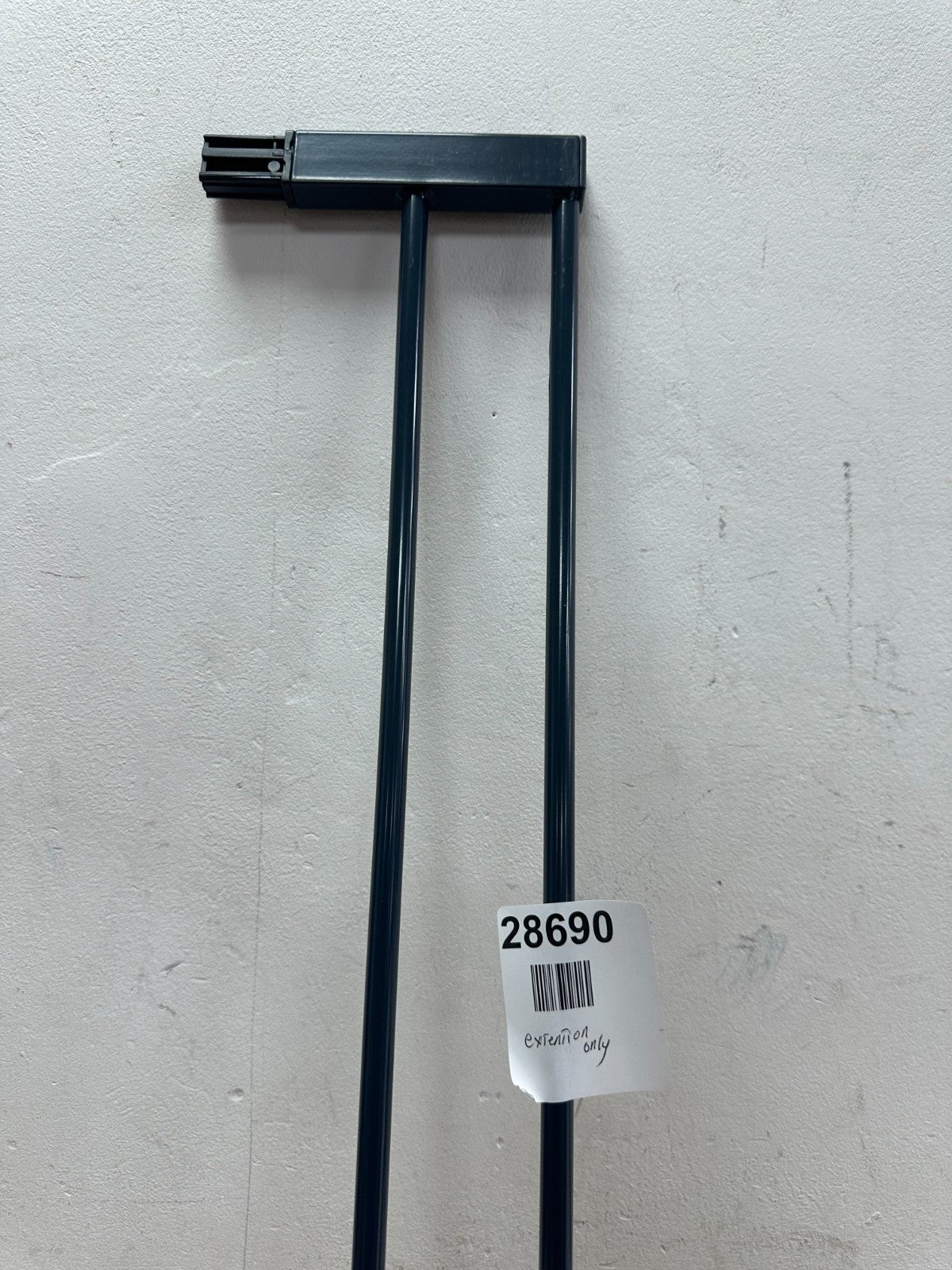 hauck 21 cm Safety Gate Extension, Black - with Connectors for Pressure Fit Door