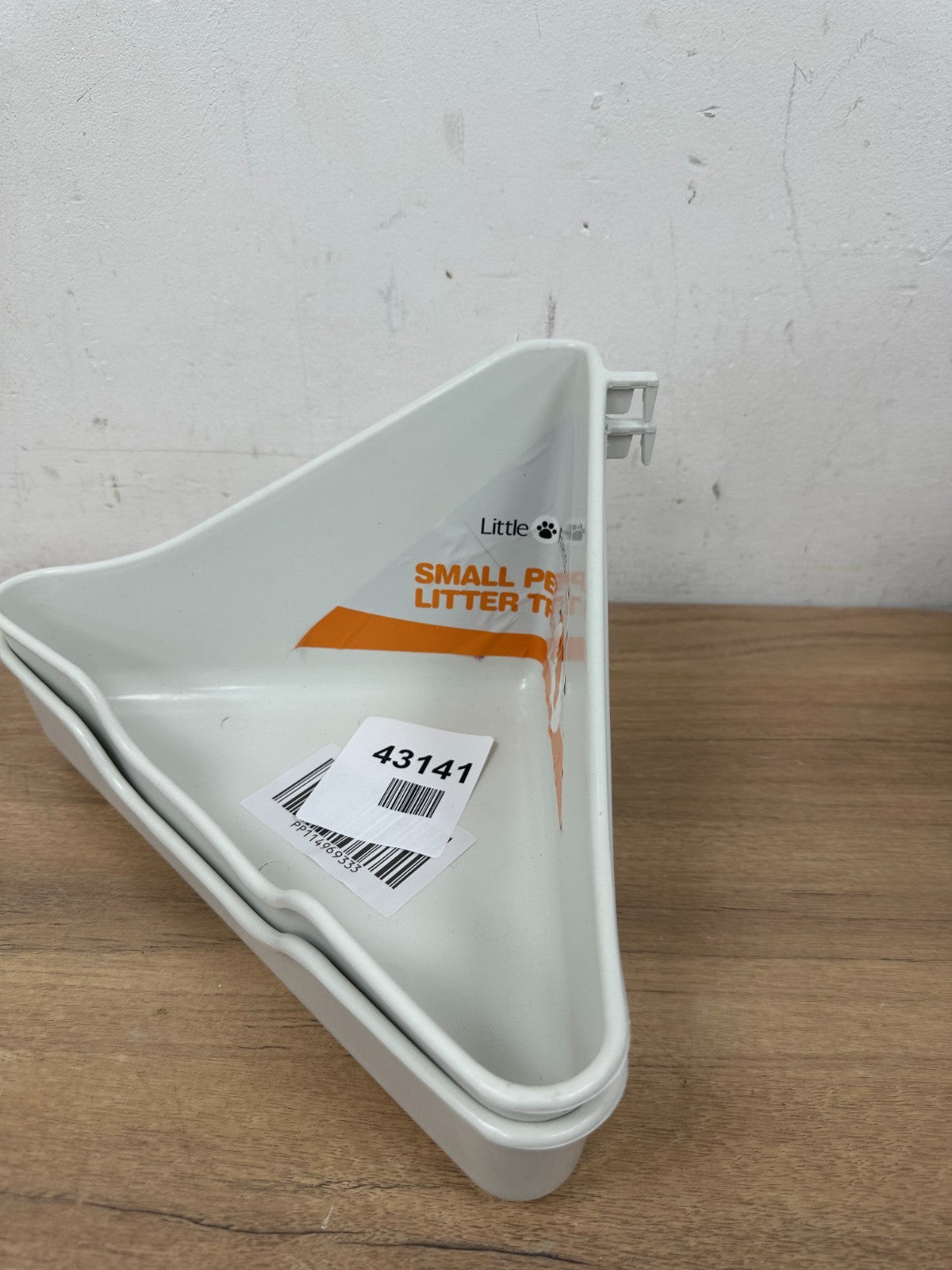 Little Friends Corner Litter Tray for Small Animals, Creamy White