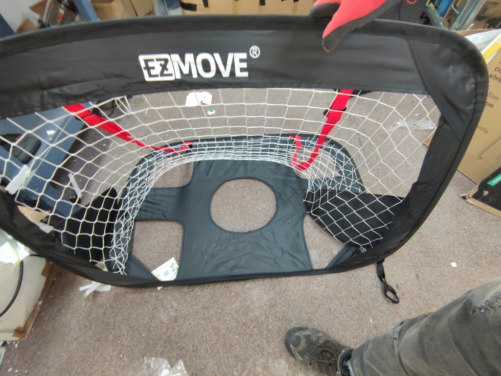 ezmove Pop-Up Football Goal Set for Kids - Portable Mini Design | Ideal for Gard