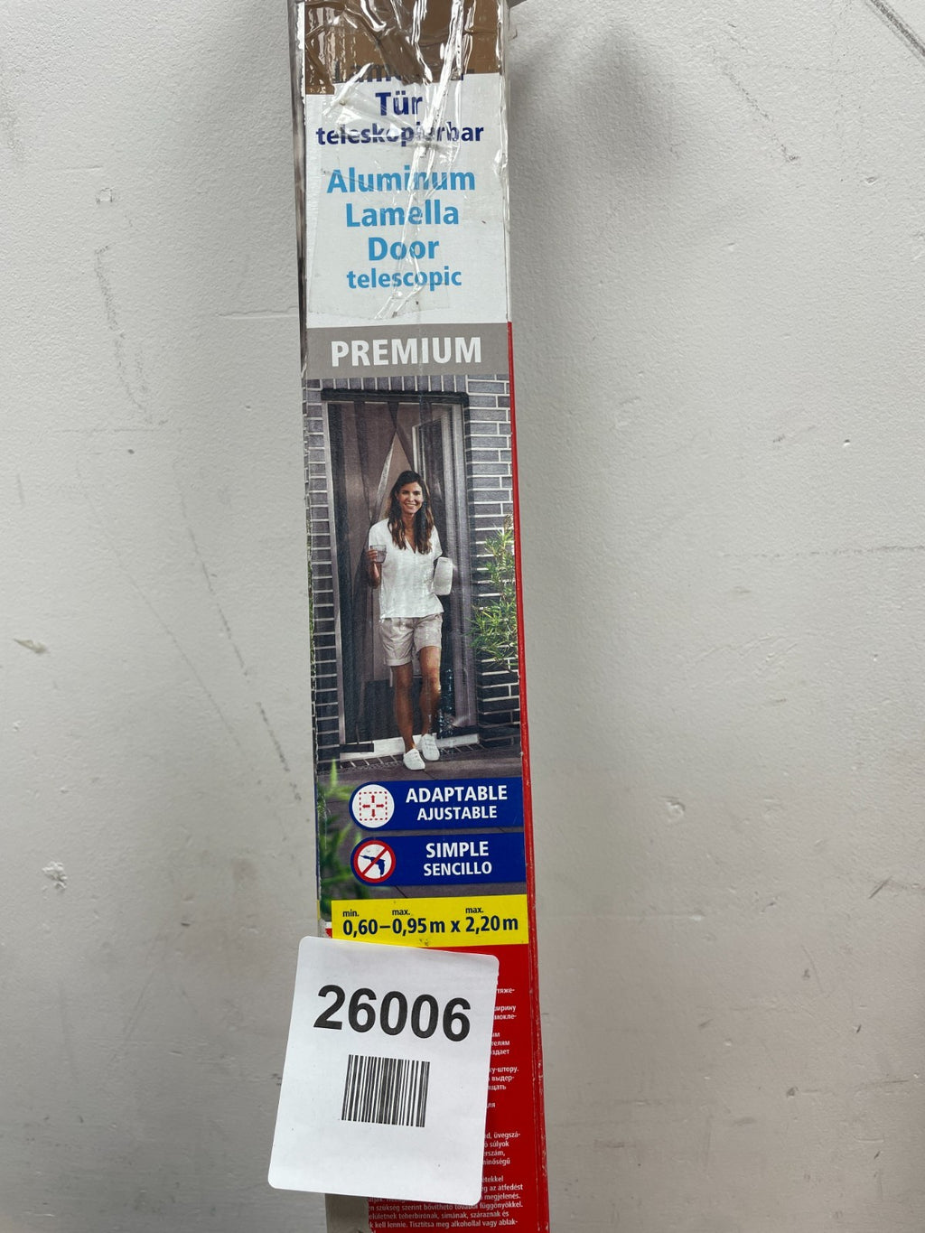 tesa Insect Stop - Extendible ALU Louvre Door - Only two net panels