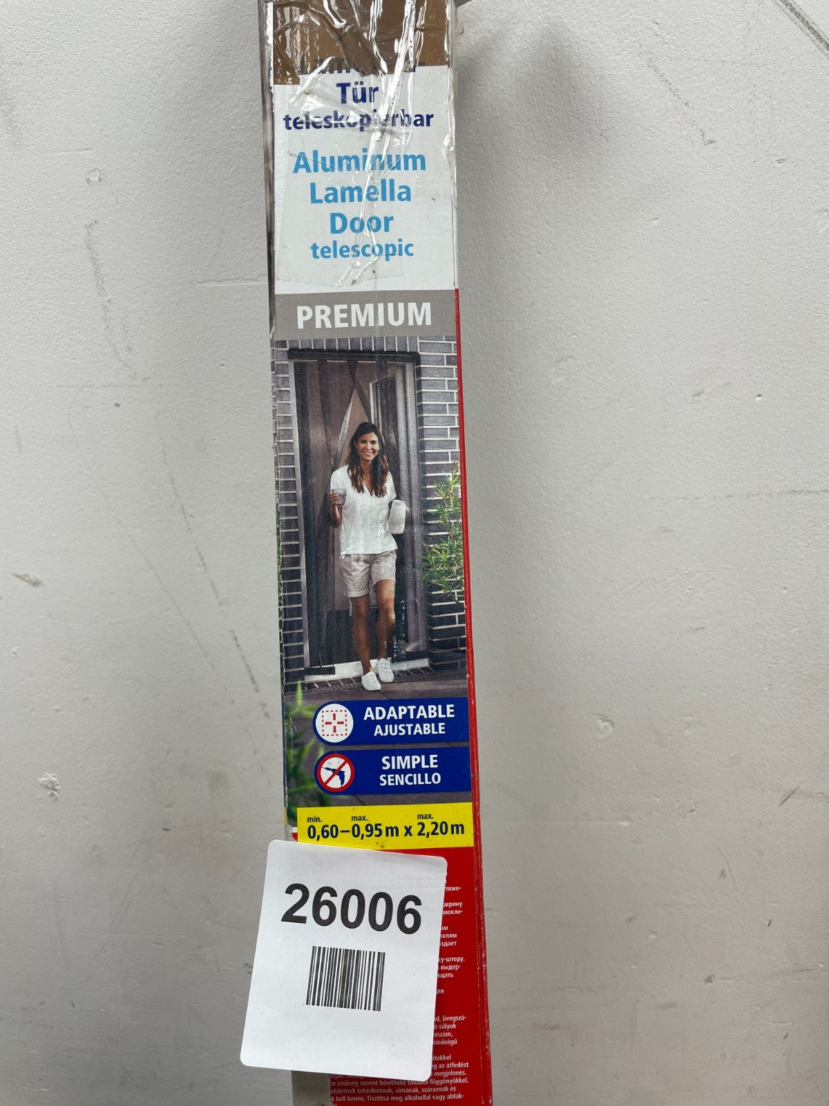 tesa Insect Stop - Extendible ALU Louvre Door - Only two net panels