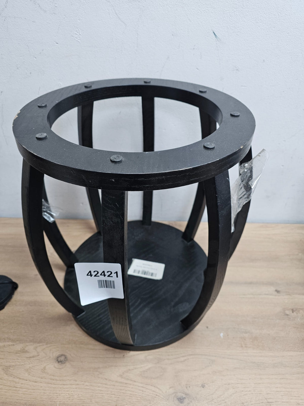 Milano circle lamp table/Ink round side table blacl