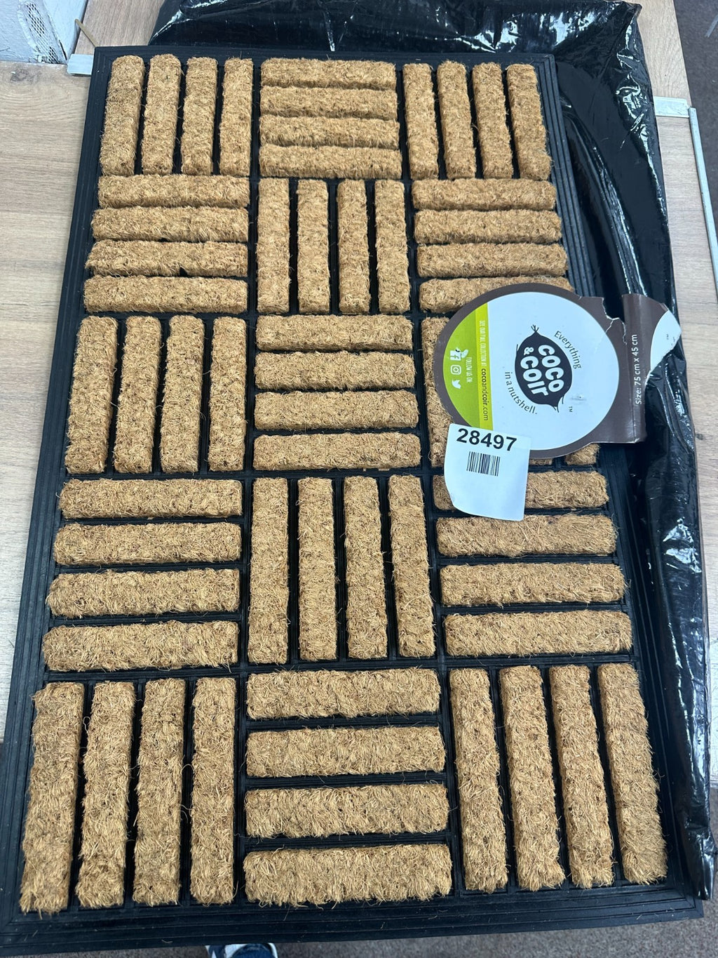 Coco & Coir Natural Coir Door Mat - Brown
