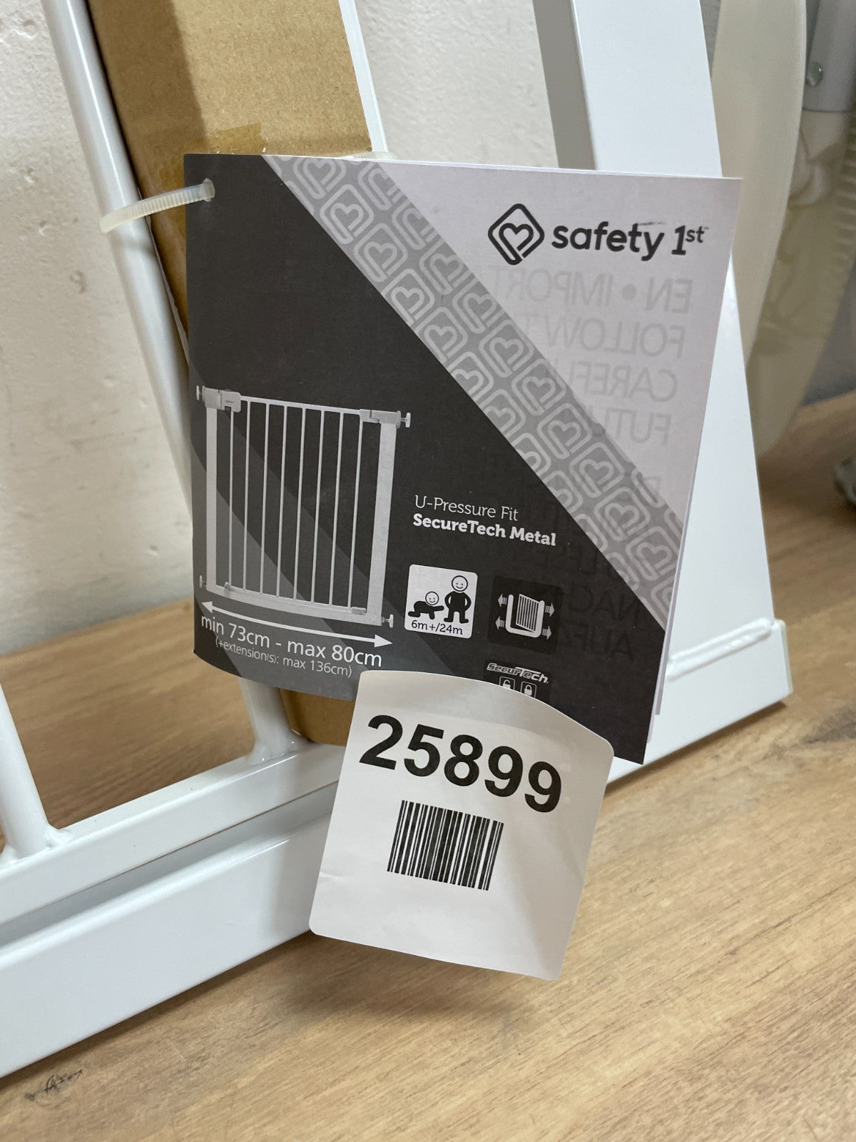 Safety SecurTech Simply Close Metal Gate - White