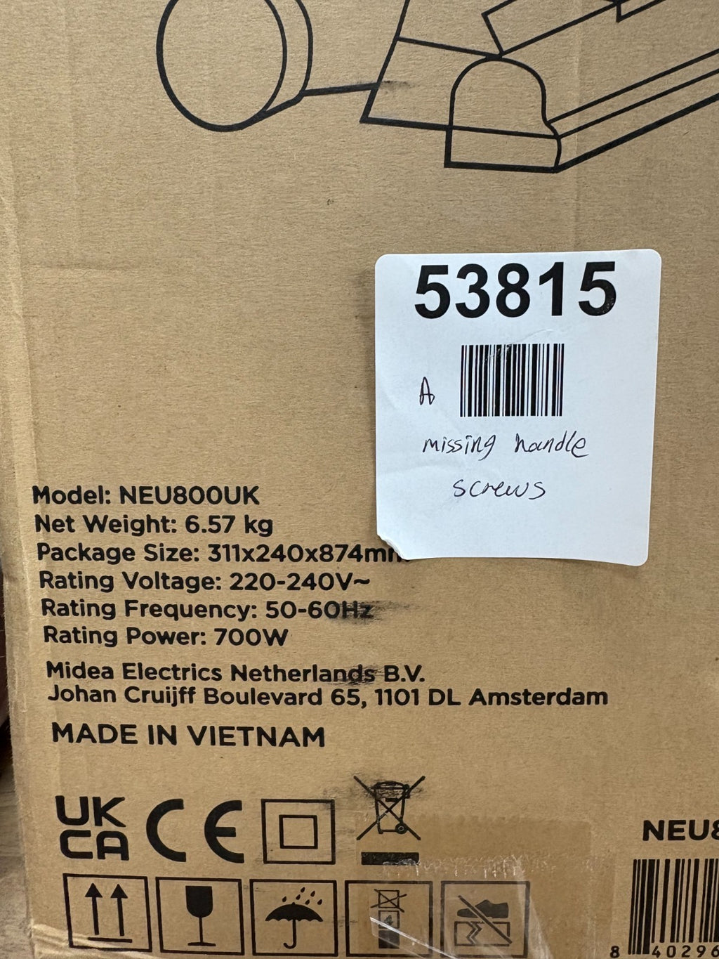 EUREKA Upright Vacuum Cleaner NEU800