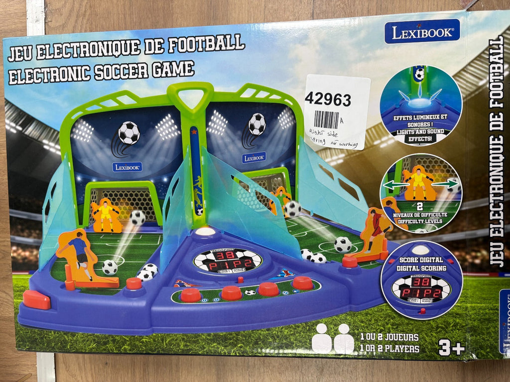 Lexibook, Electronic Football Game with Light and Sound Effects for 2 Players