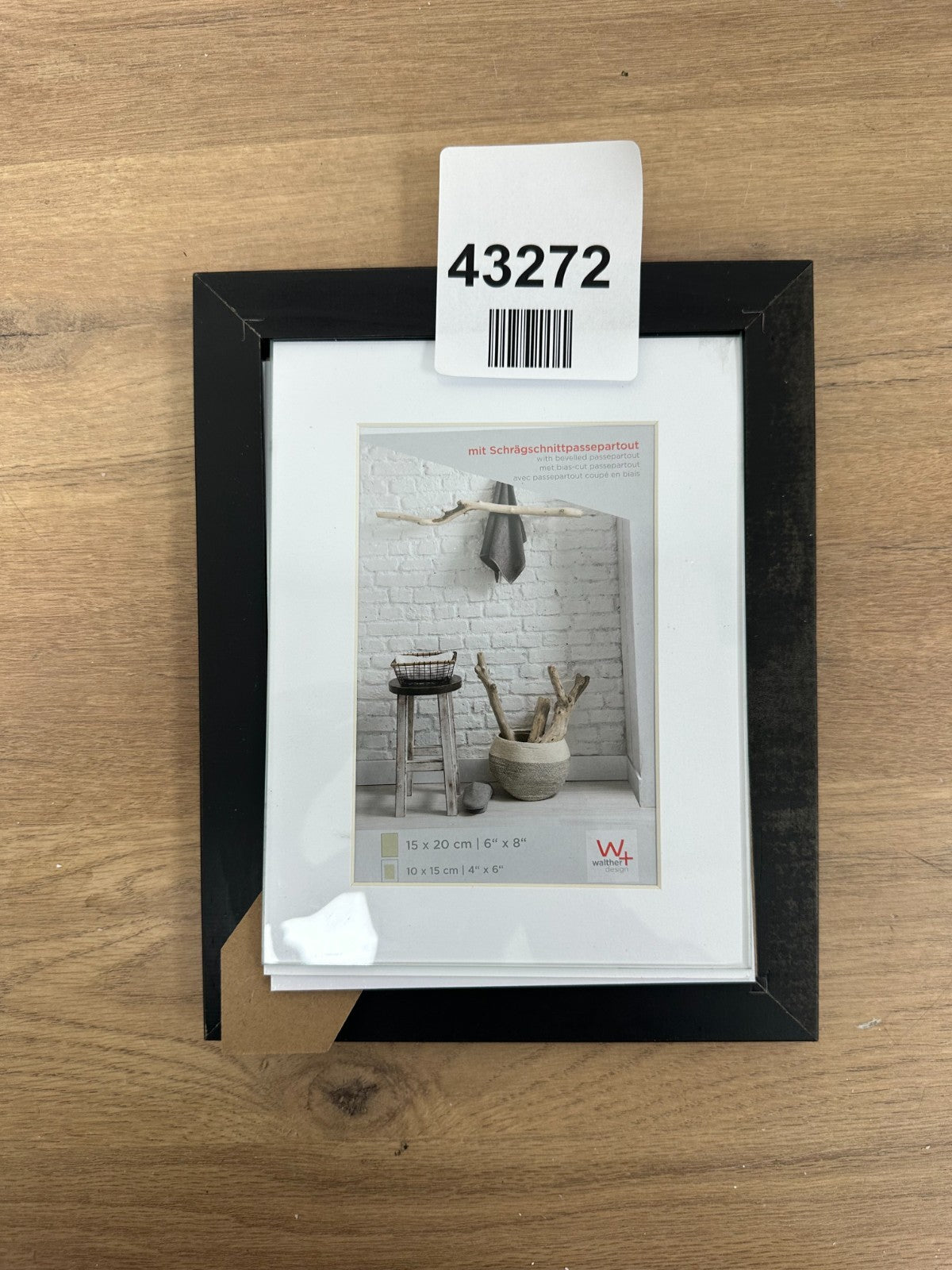 walther Design Picture Frame Black Peppers Wooden Frame