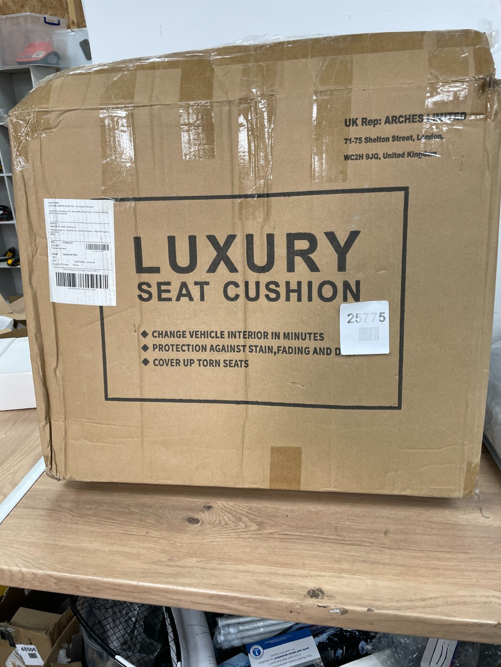 Luxury front seat cushion