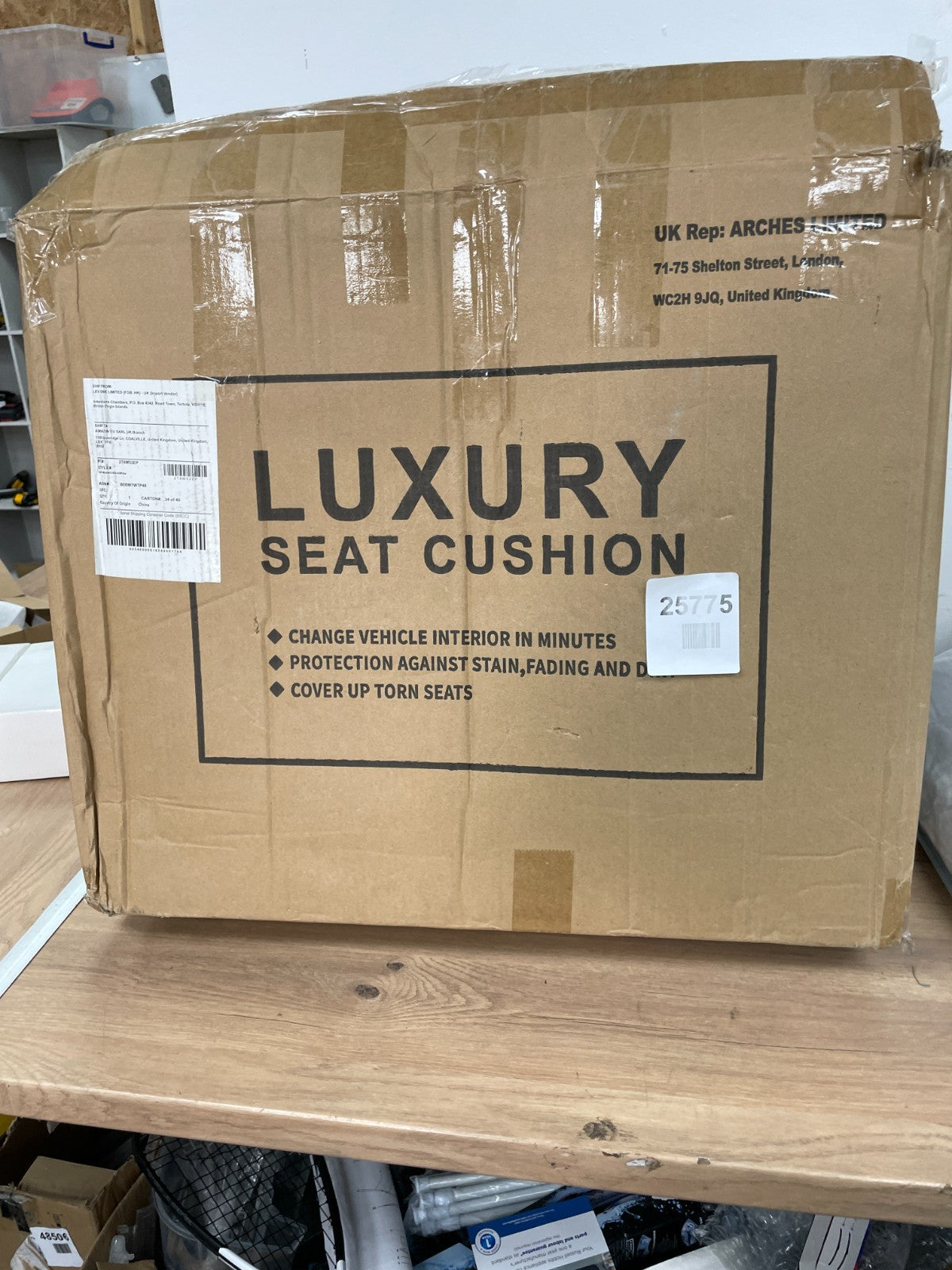 Luxury front seat cushion