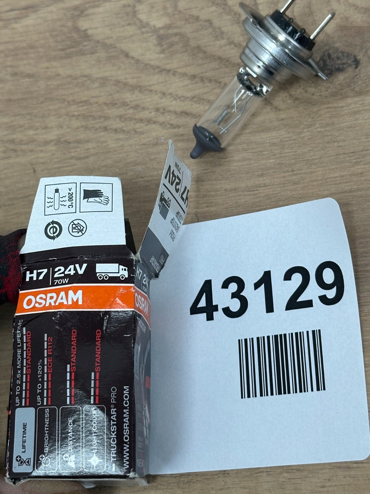 Osram TruckStar Pro H7 24V-The most powerful halogen bulb from Osram