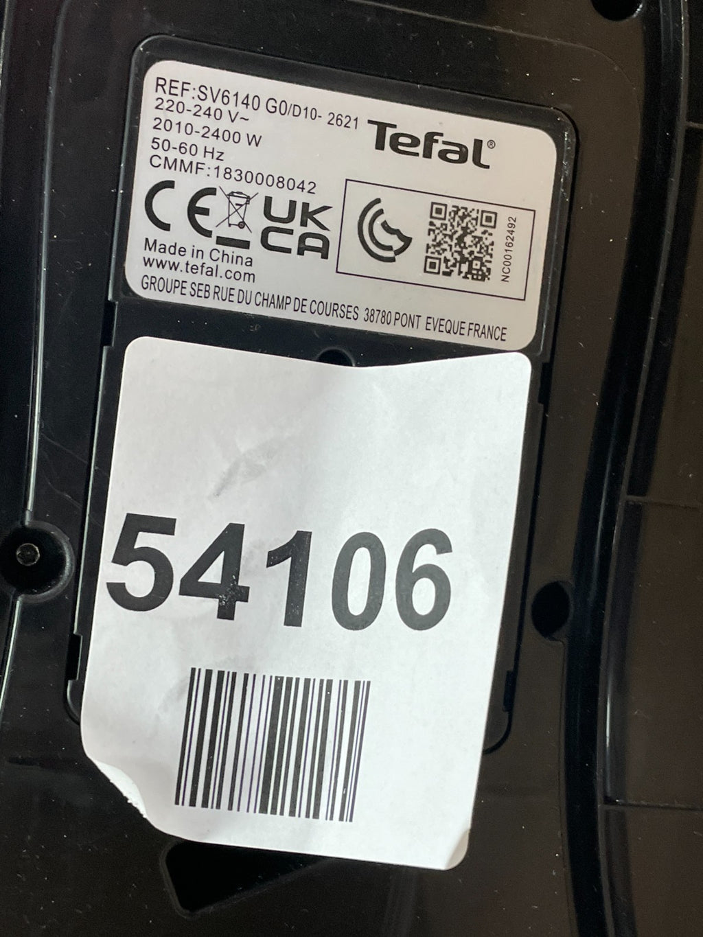 Tefal Express Easy SV6140 Steam Generator Iron - Black & Steel Grey — Used (photo 7)