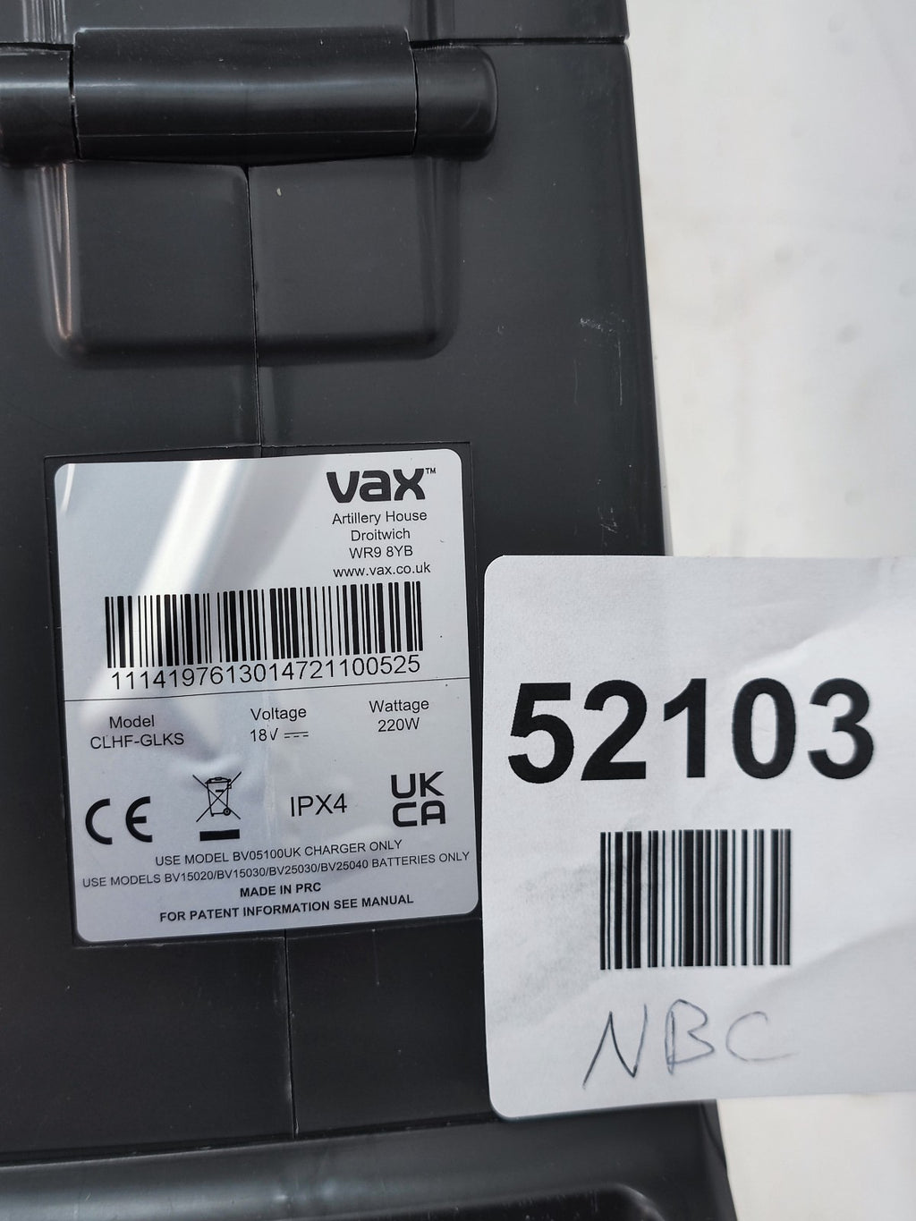 Vax CLHF-GLKS White Upright Vacuum Cleaner