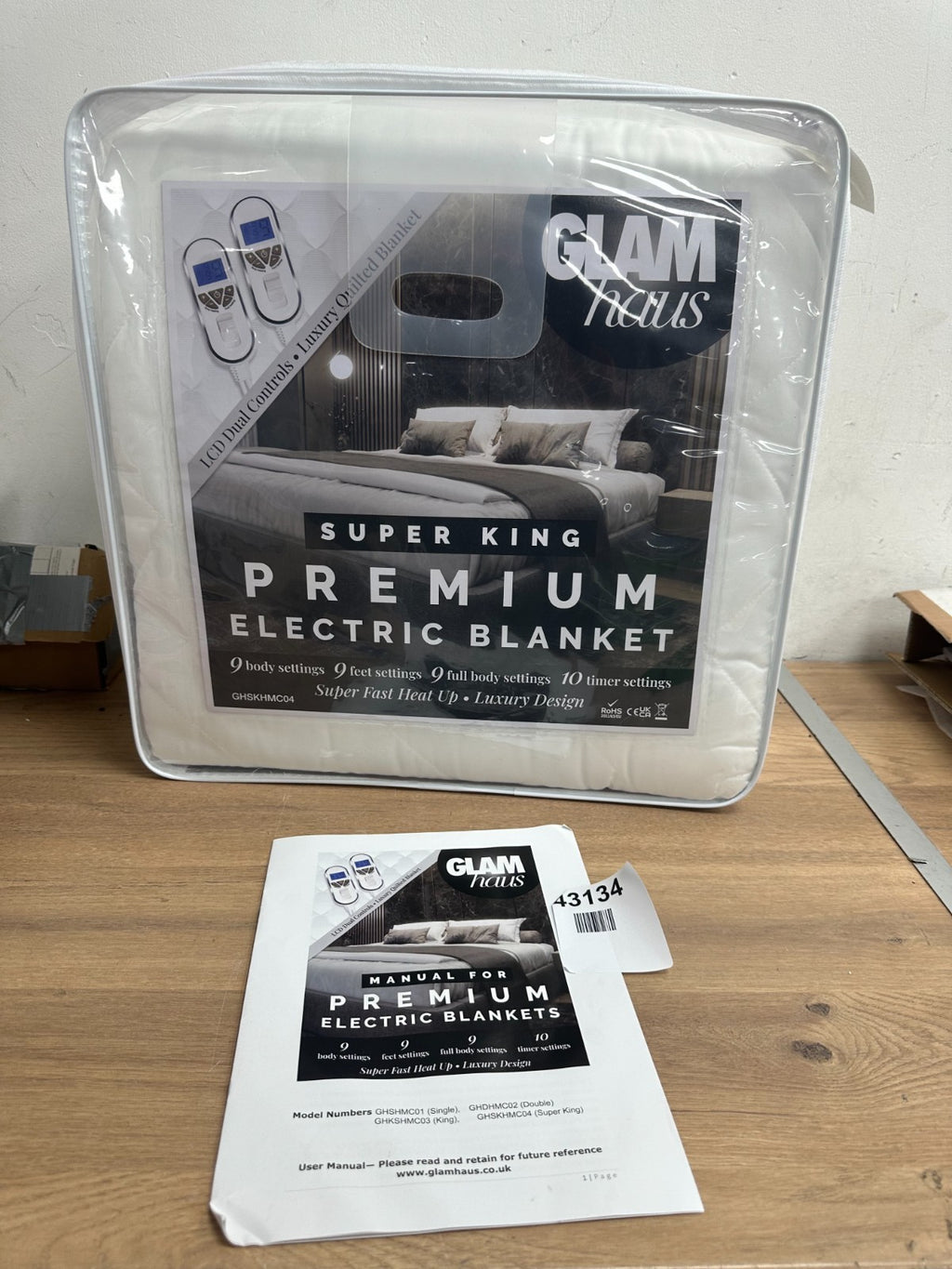 Glam haus electric blankets Super king quilt