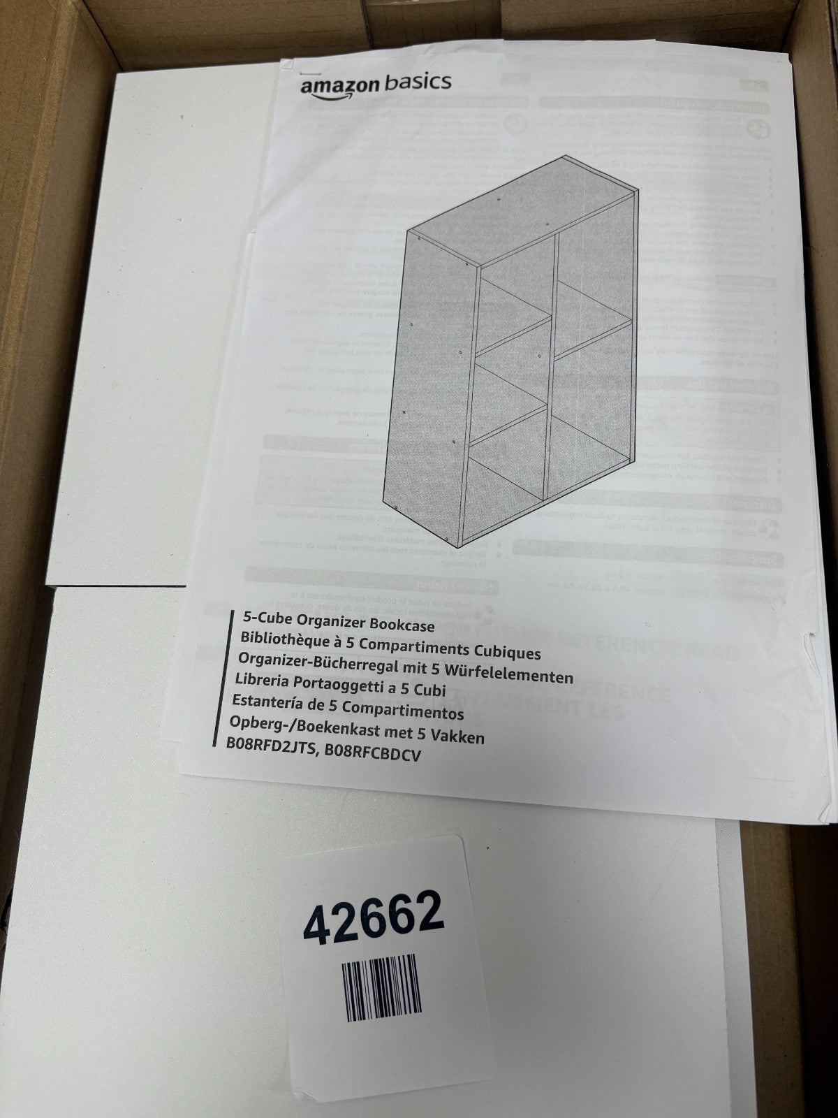 Amazon Basics 5-Cube Organizer Bookcase
