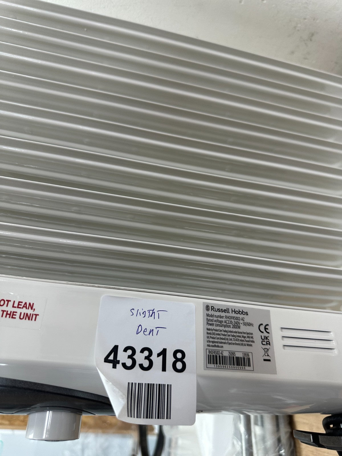 Russell Hobbs RHOFR5002 9 Fin Heating Radiator - White