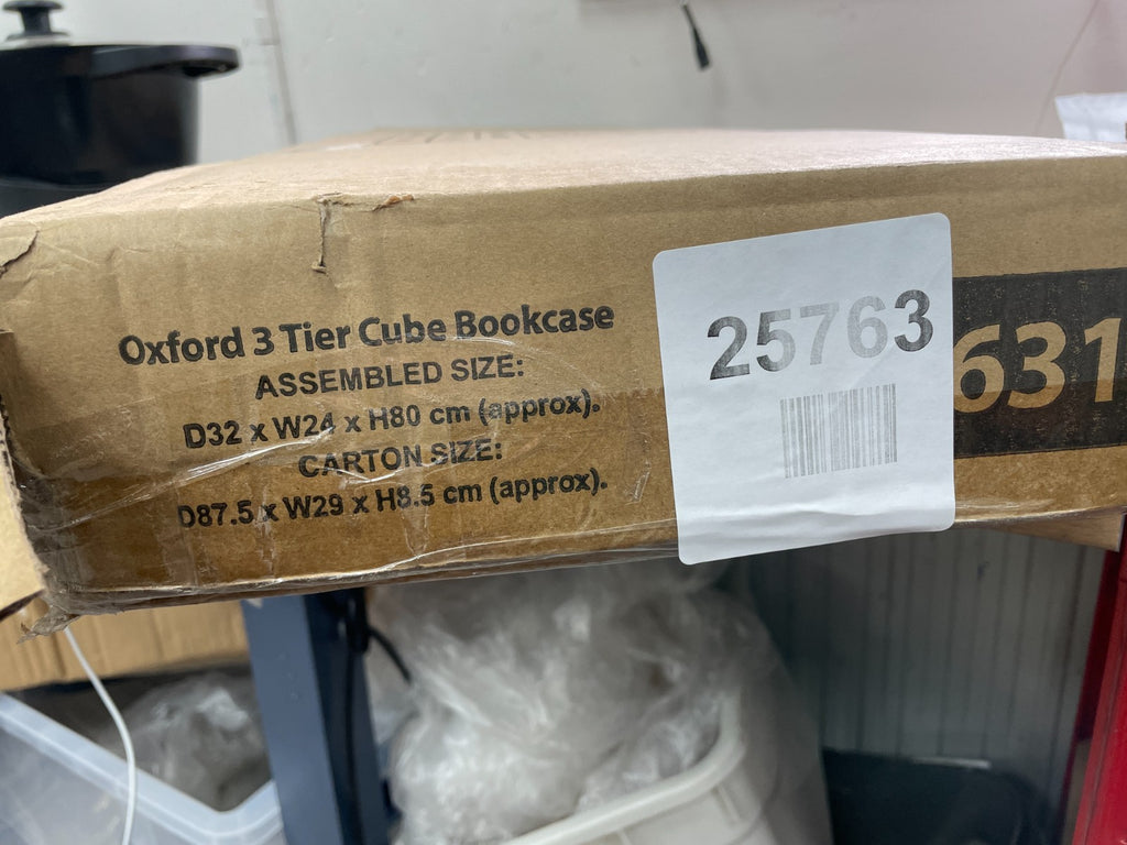 Oxford 3 tiier cube bookcase