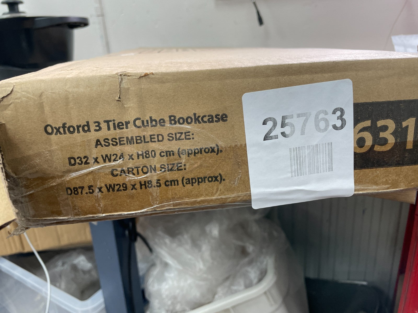Oxford 3 tiier cube bookcase