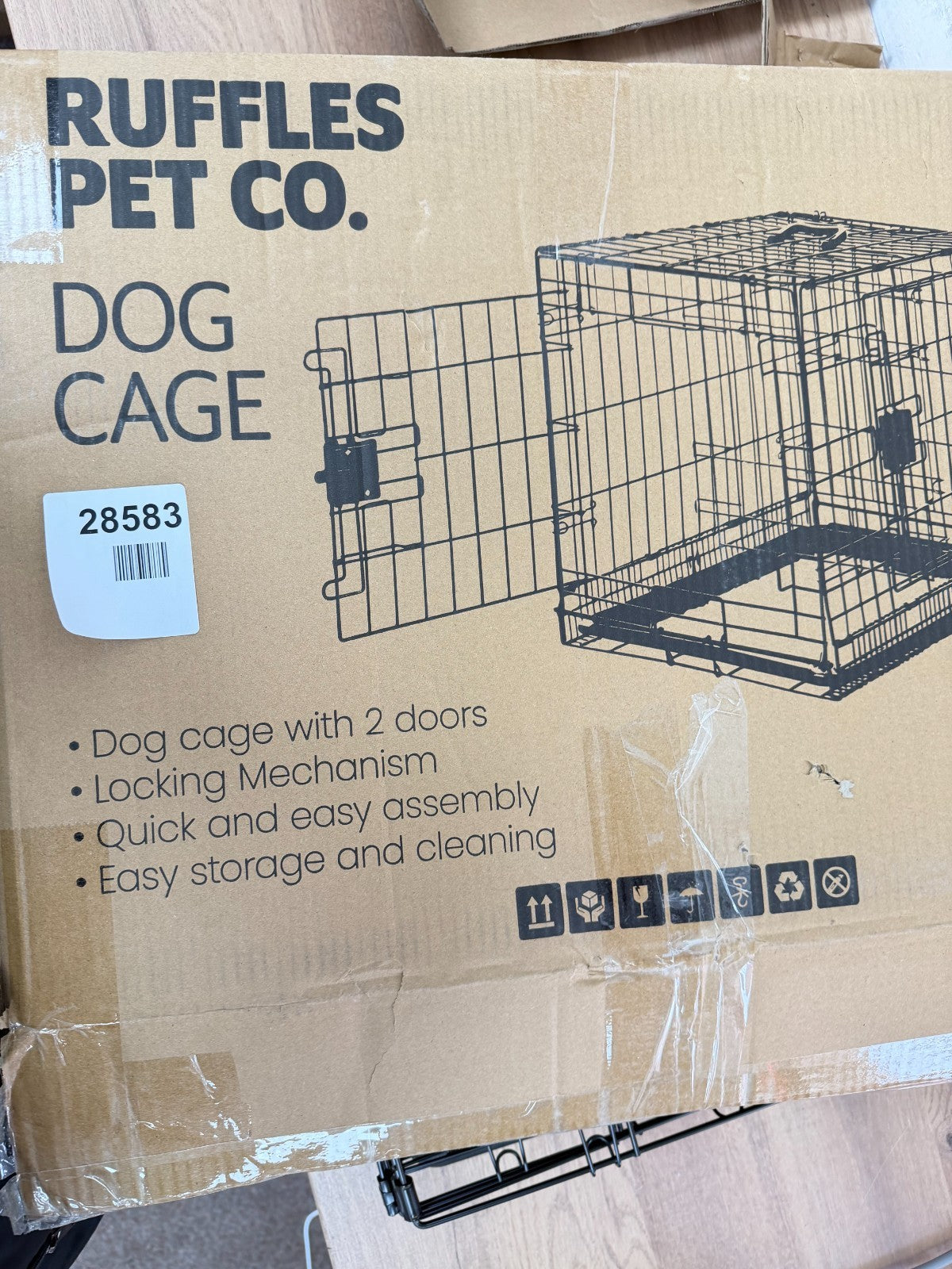 Ruffles Pet Co Dog Cage