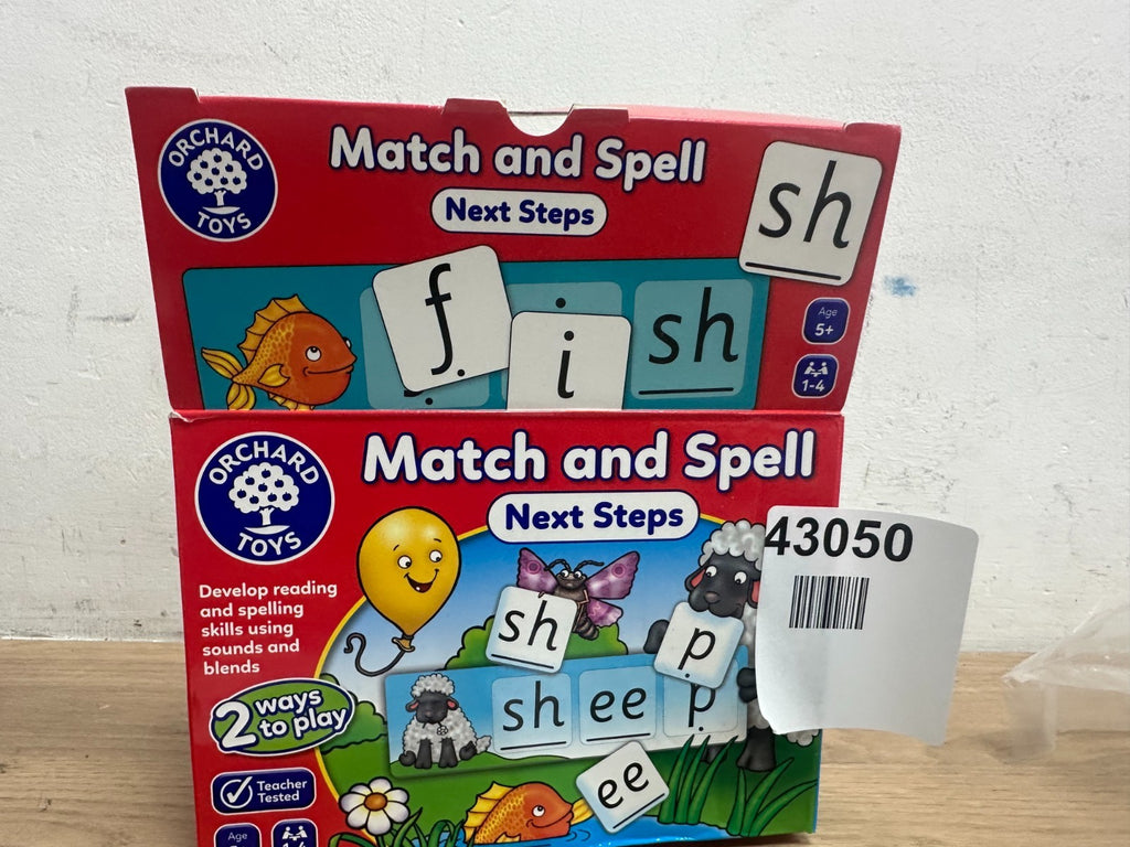 Orchard Toys Match and Spell Next Steps Educational Spelling Game Age 5
