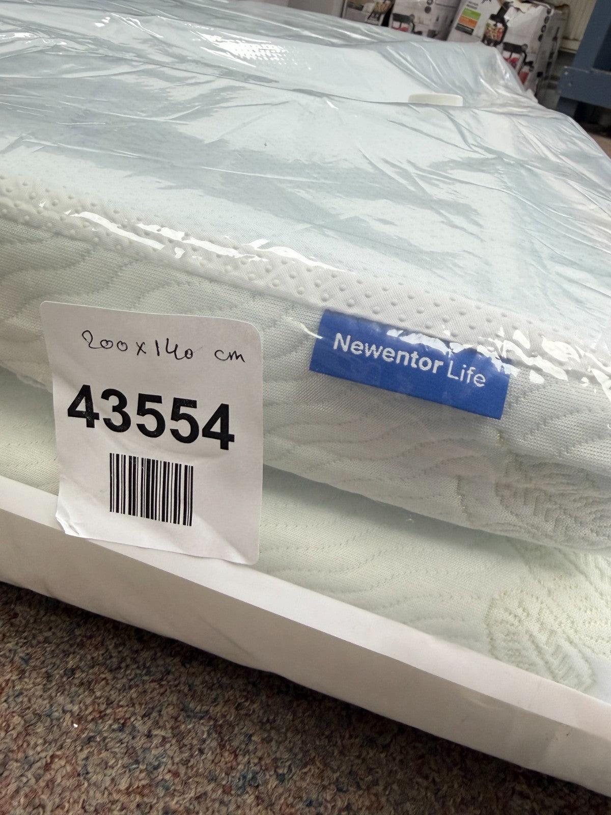 NewentorLife Mattress Topper for Back Pressure Relief Double Bed, 7cm Mattress T