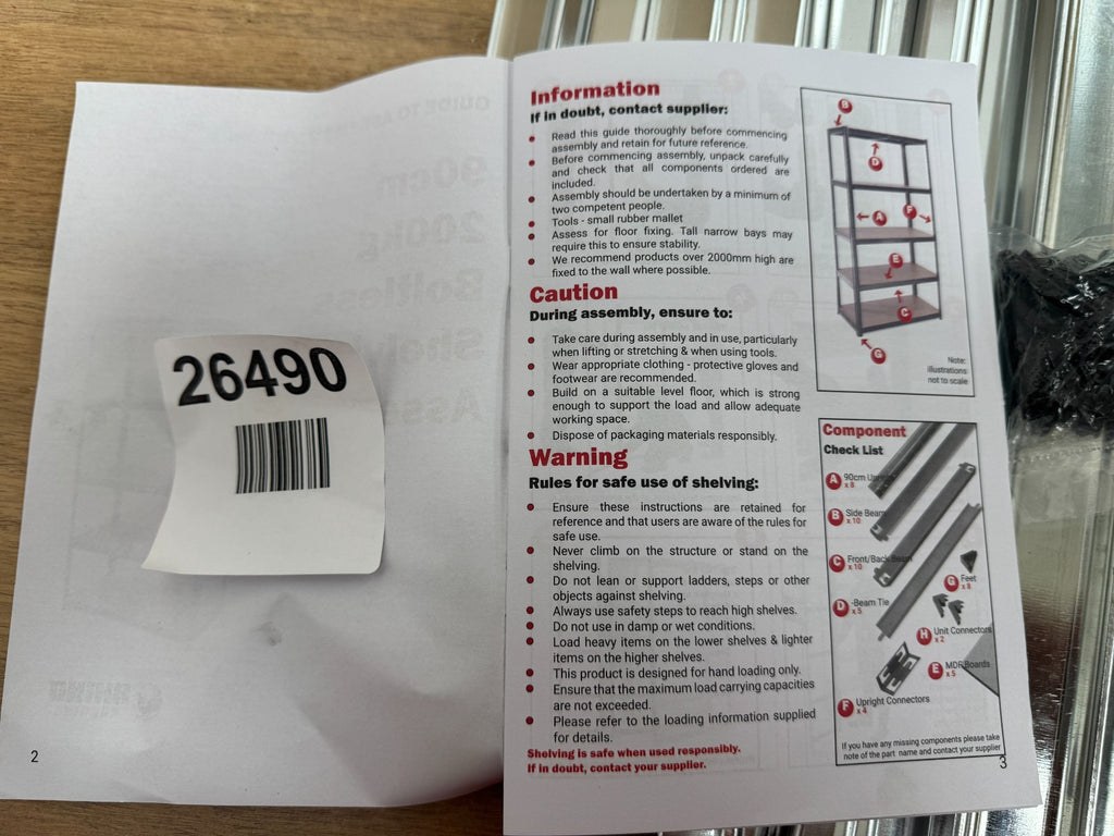 Rhino Racking –Heavy Duty Garage Shelving Units – 200kg Load Weight