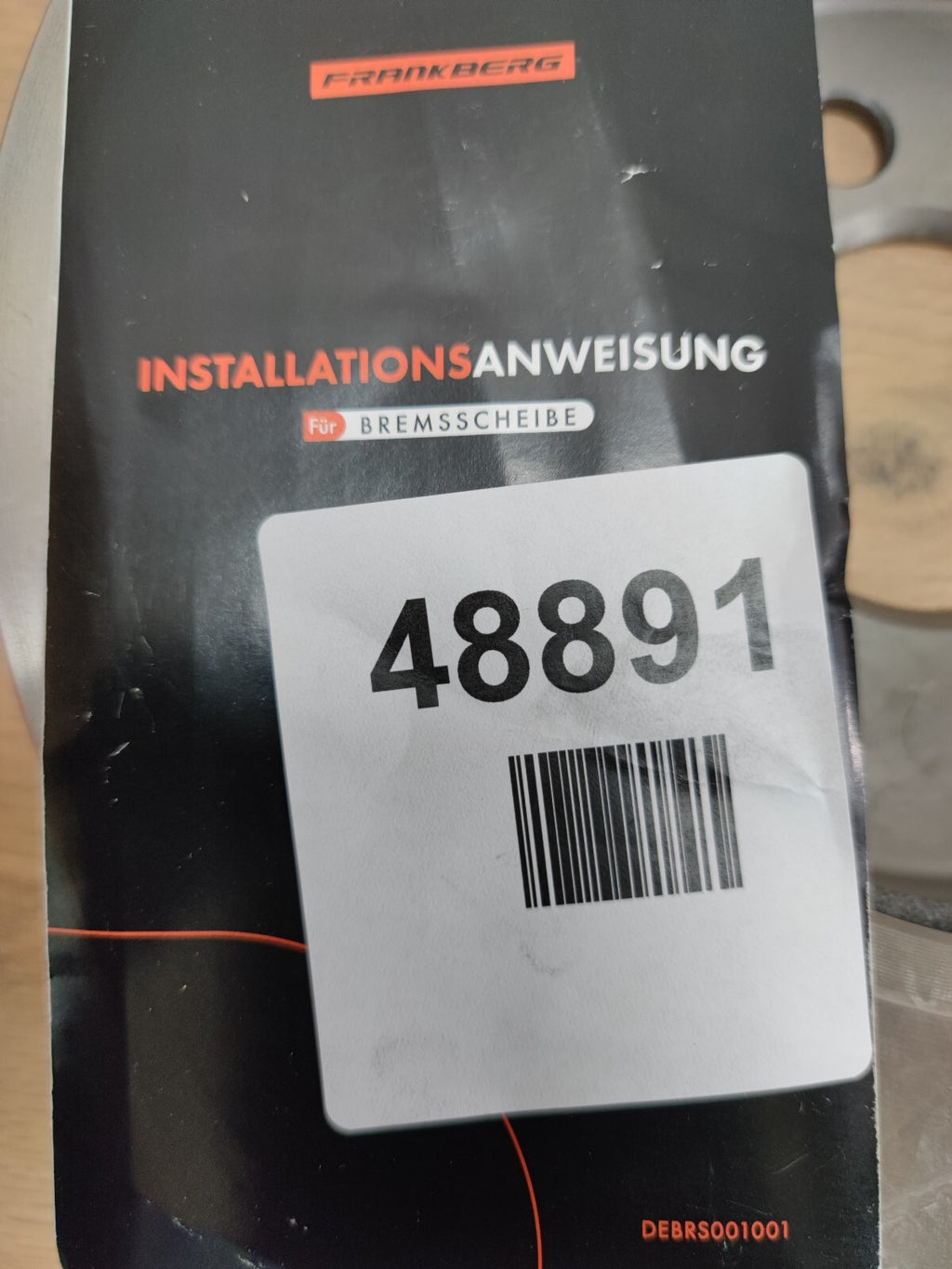 frankberg DEBRS001001 brake disc