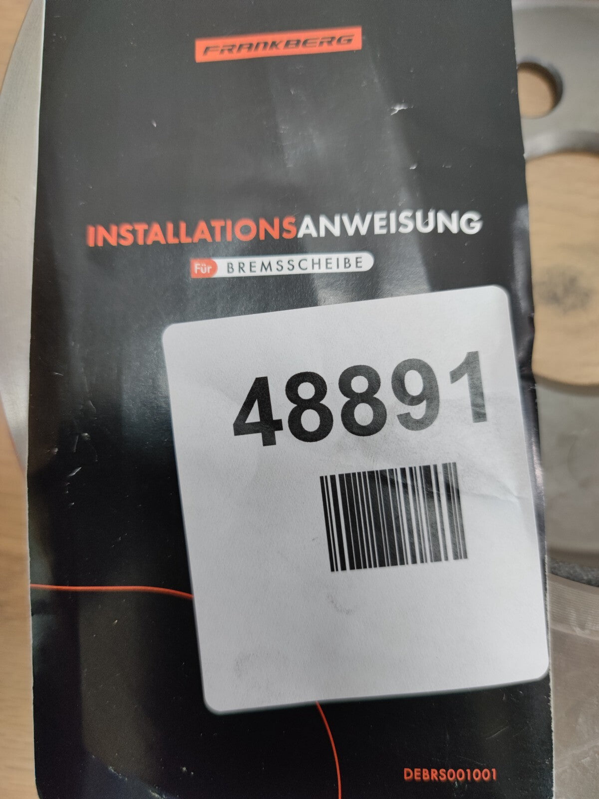 frankberg DEBRS001001 brake disc