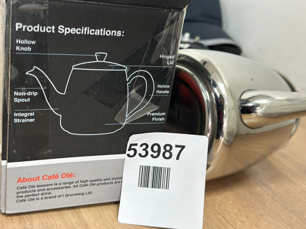 GURNWERG Cafe Ole 35oz Stainless Steel Teapot
