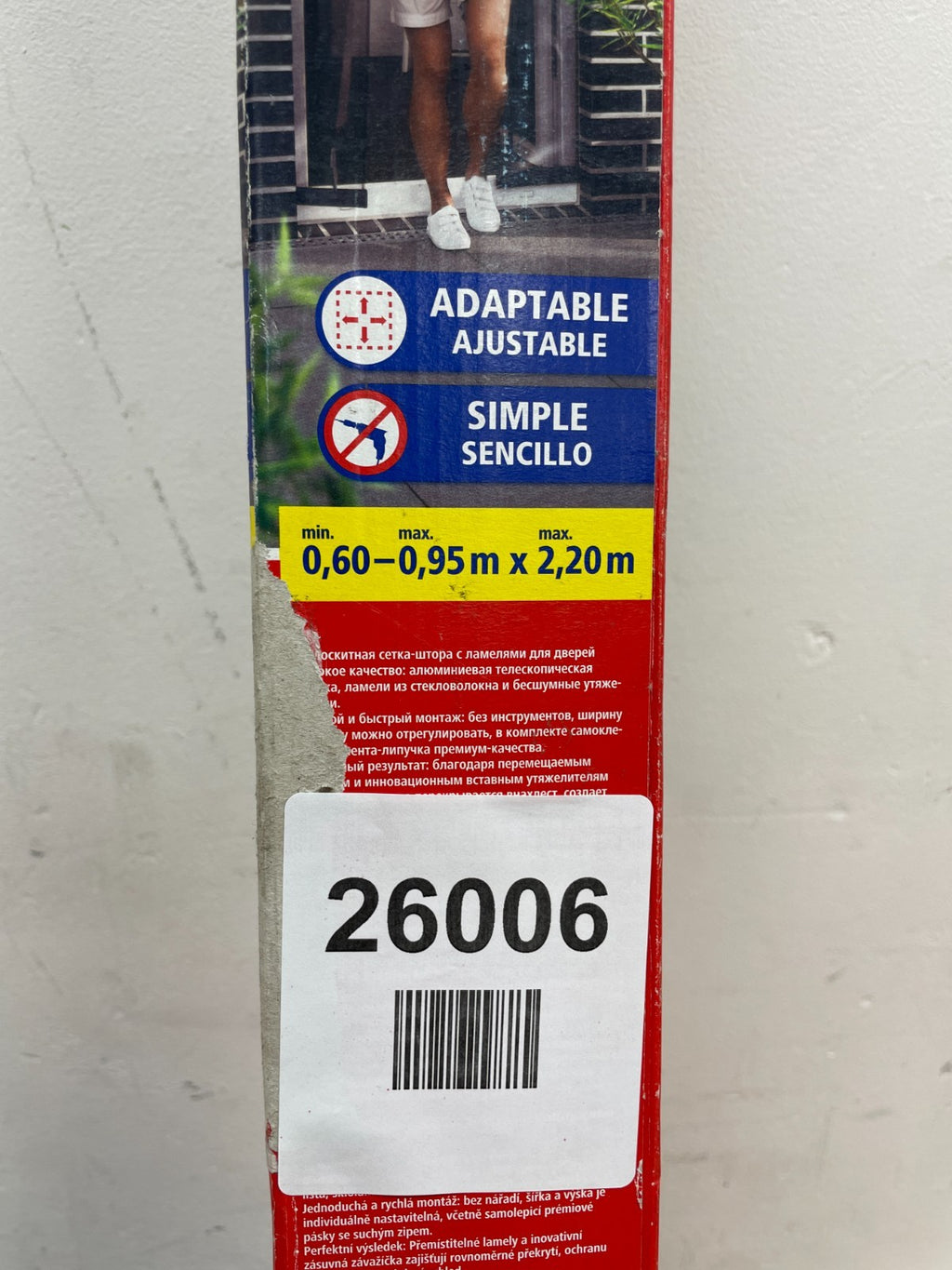 tesa Insect Stop - Extendible ALU Louvre Door - Only two net panels