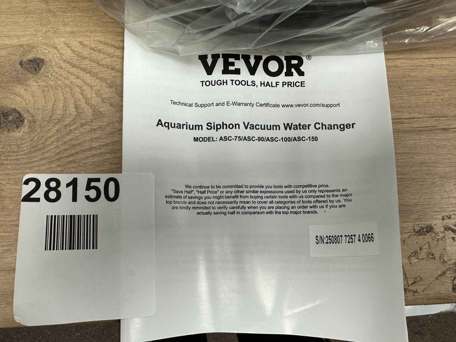 VEVOR Aquarium Vacuum water changer