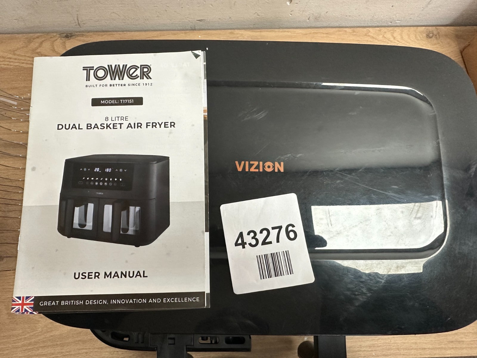 Tower T17151 Vortx Dual Basket Air Fryer