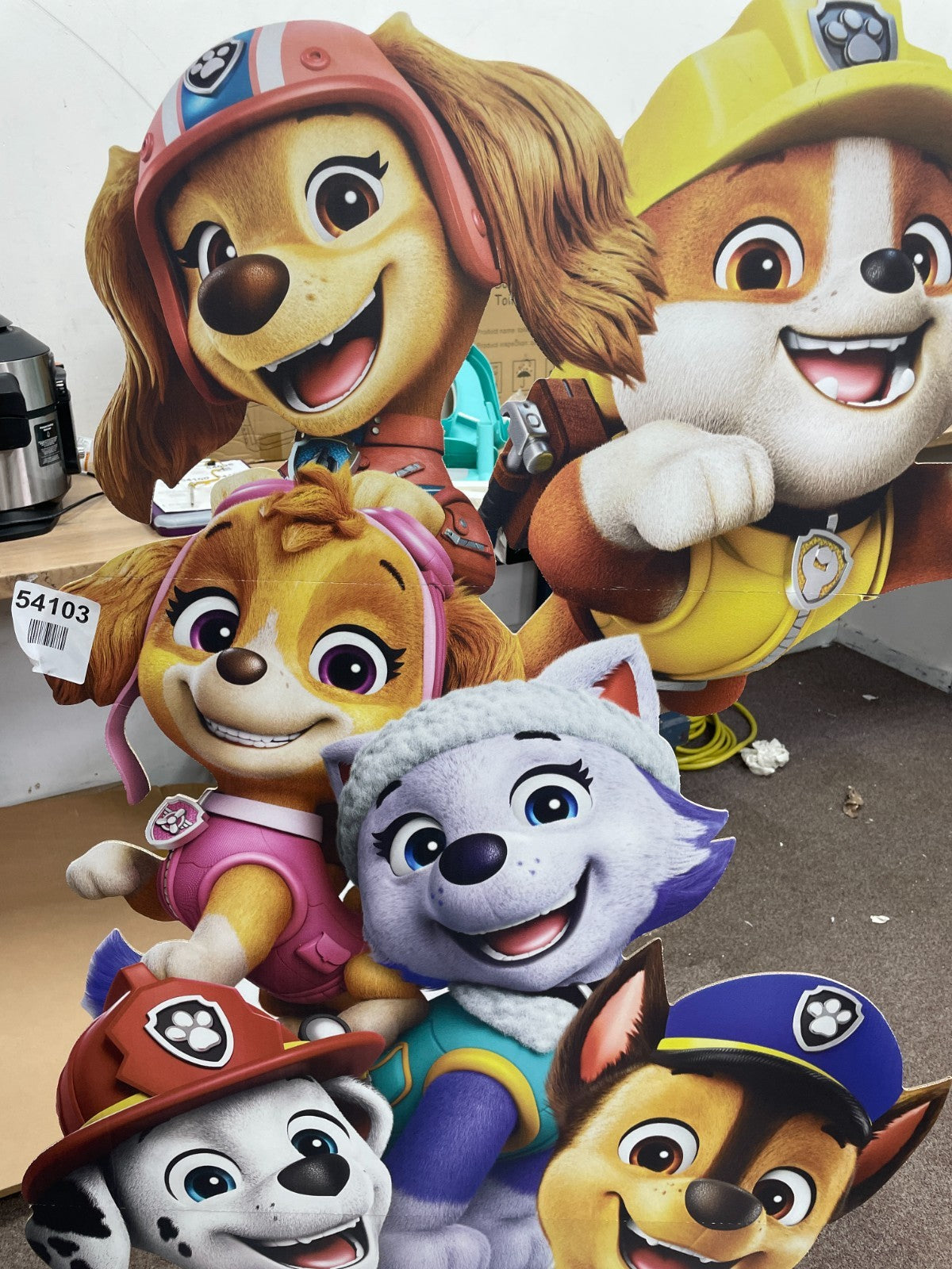 Paw Patrol Group Shot Lifesize Cardboard Cutout — Used (photo 2)