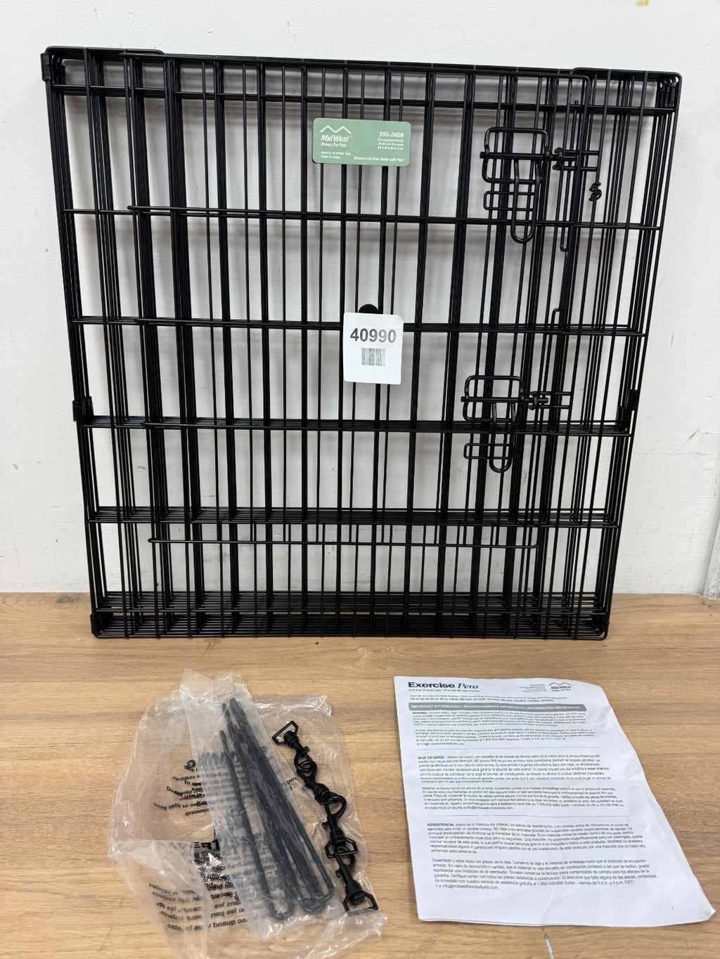 Midwest Homes for Pets Contour Exercise Pen Black Small