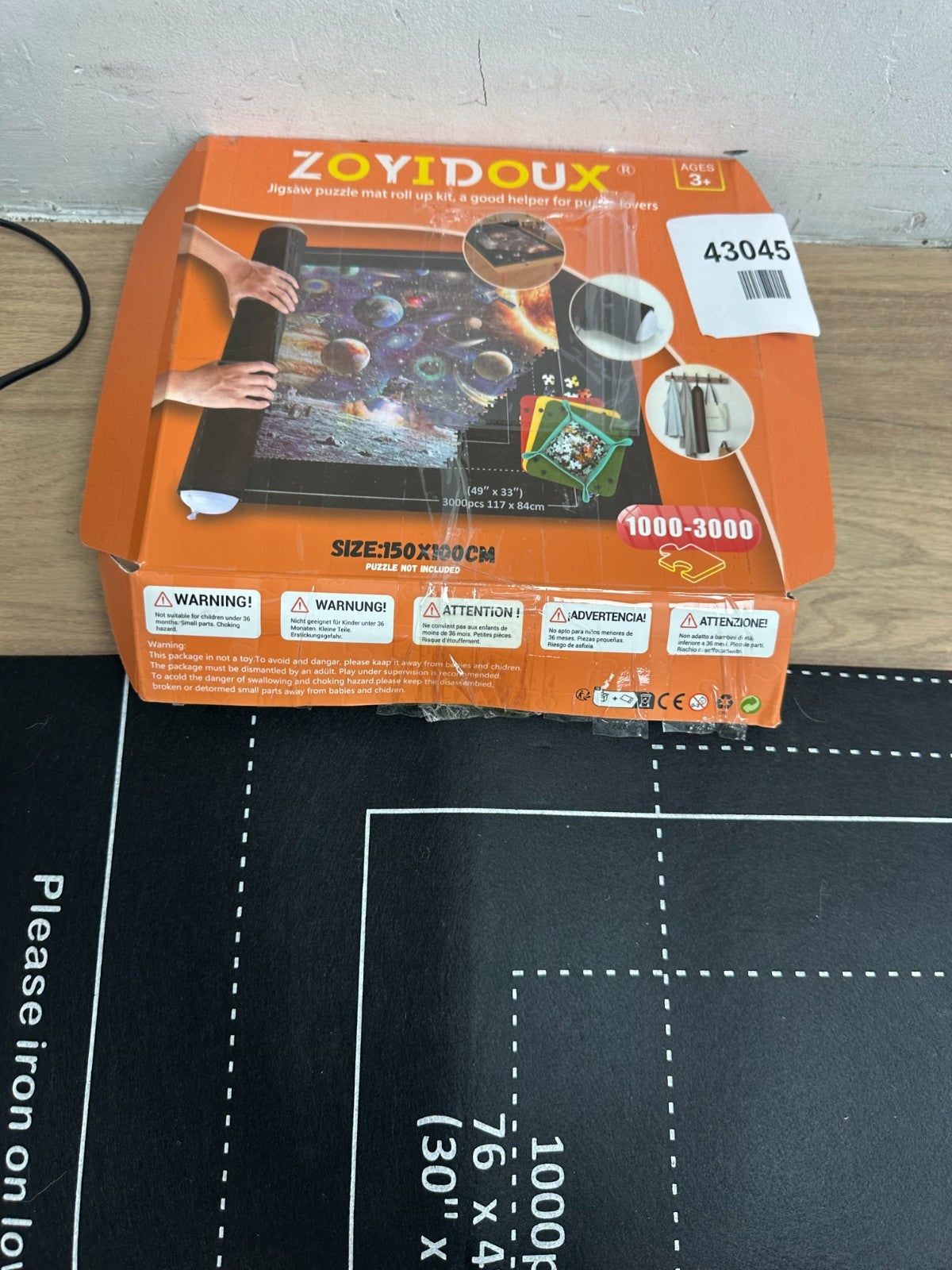Puzzle Mat Roll, Giant Felt Mat
