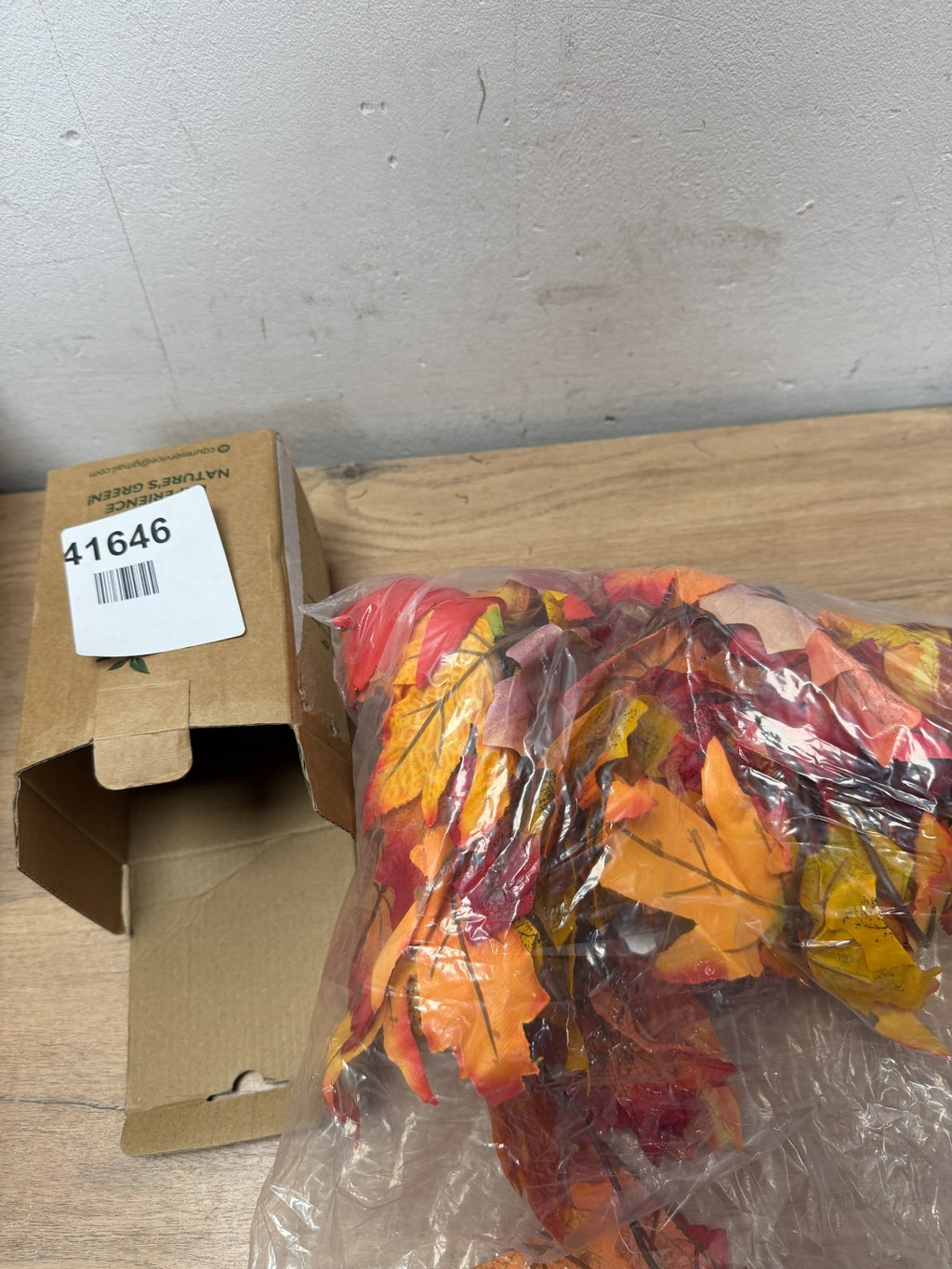 CQURE 3 Pack Artificial Autumn Fall Maple Leaf Garland