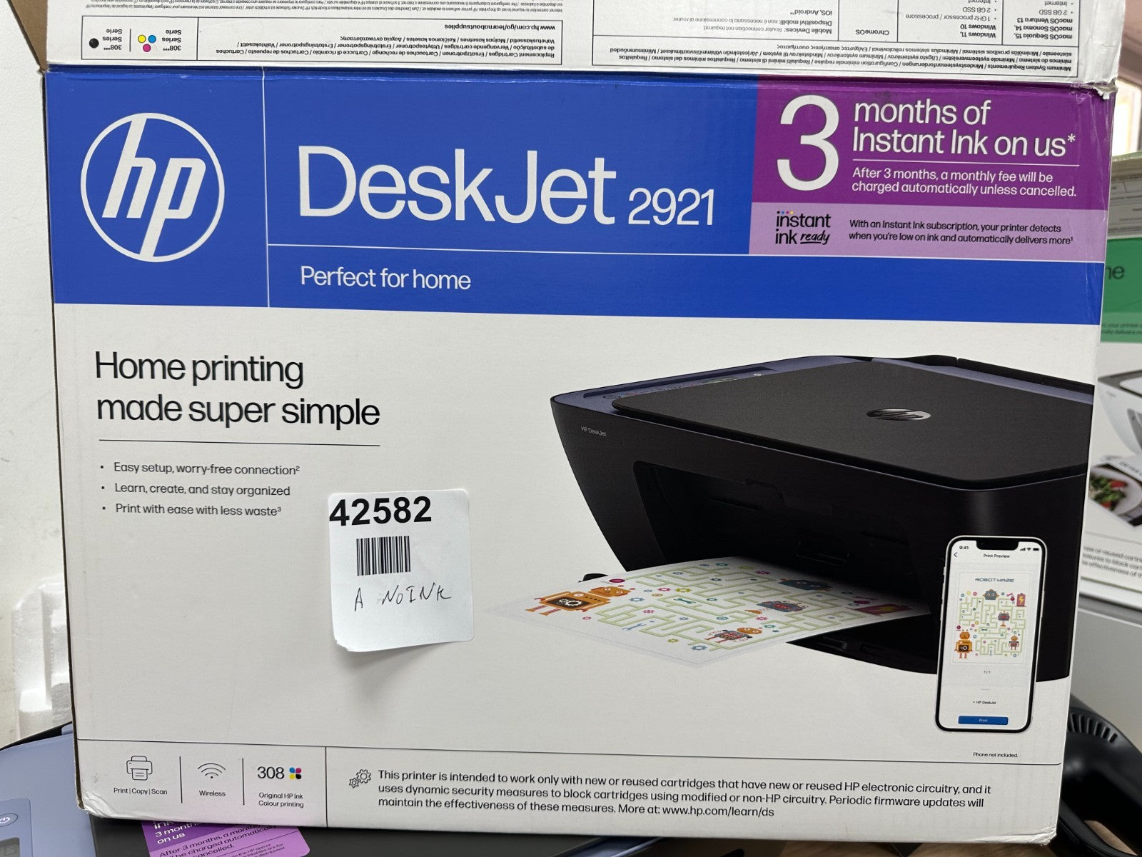 HP DeskJet 2921 All In One Printer