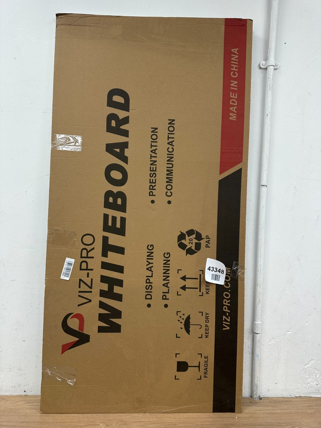 Dry Wipe Magnetic Whiteboard, Silver Aluminum Frame 120 x 60 cm