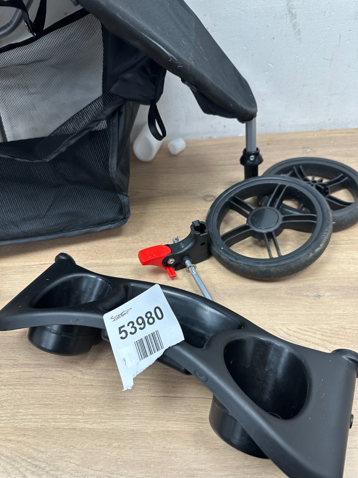 Foldable Pet Stroller Dog Carrier with Rain Cover - Grey