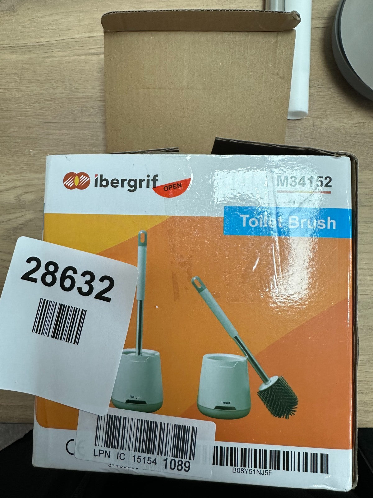Ibergrif M34152 Silicone Toilet Brushes & Holders Deep Cleaner Brush