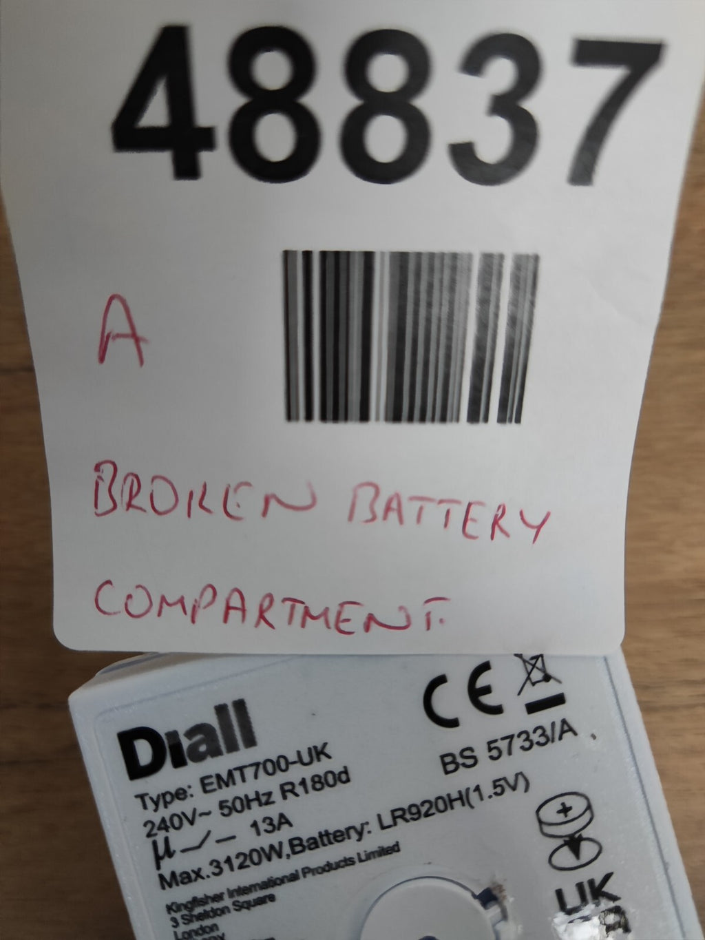 Diall IP20 7 day Electronic Timer EMT700-UK