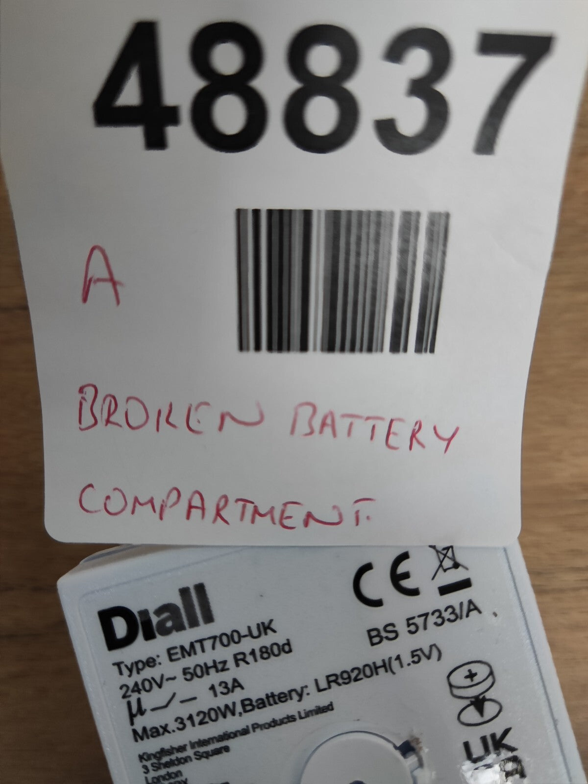 Diall IP20 7 day Electronic Timer EMT700-UK