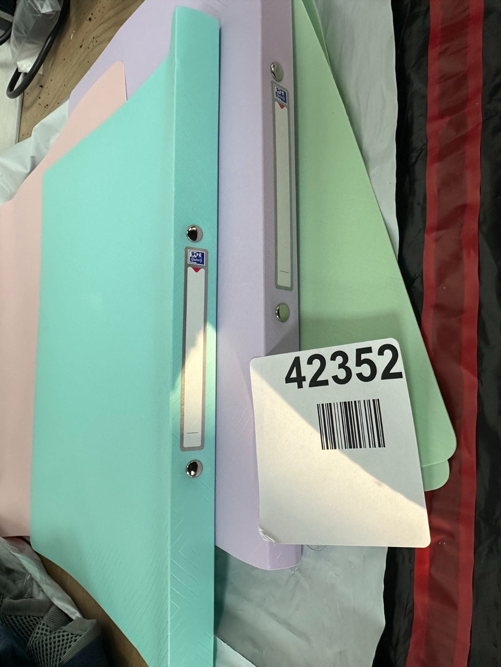 Oxford A4 Ring Binder Pastel (Pack of 3)